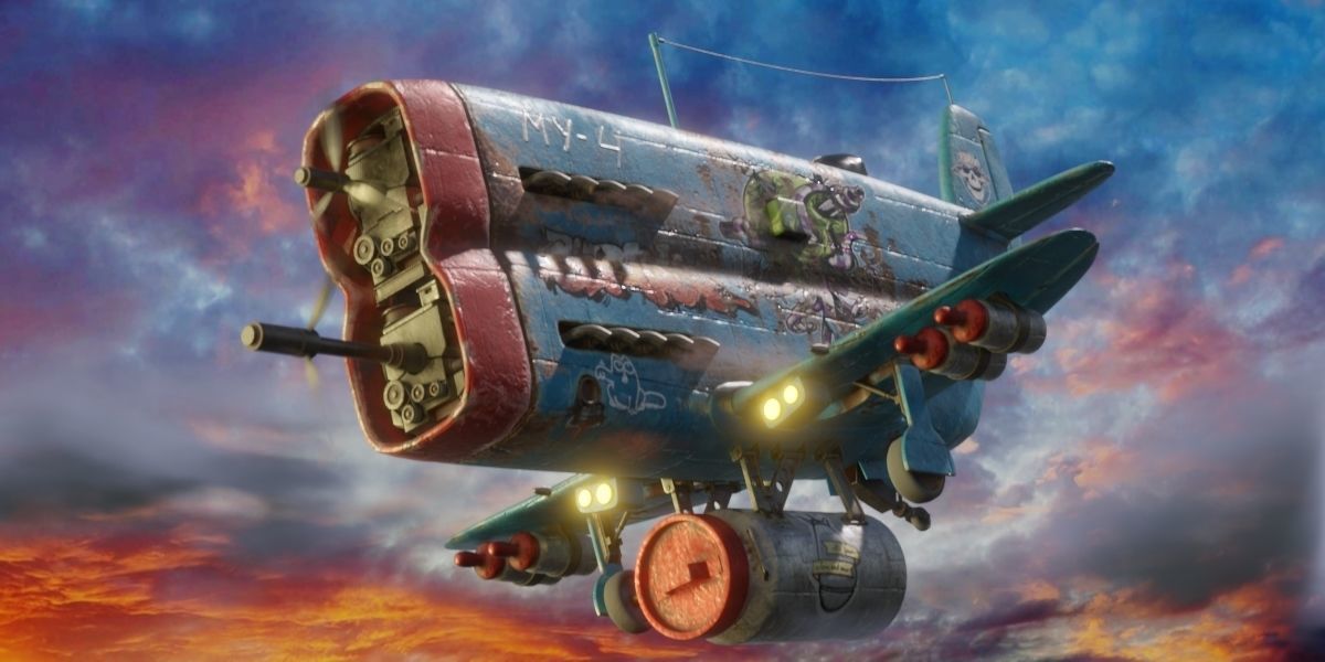 Set of stylized realistic airplanes Low-poly 3D model_7