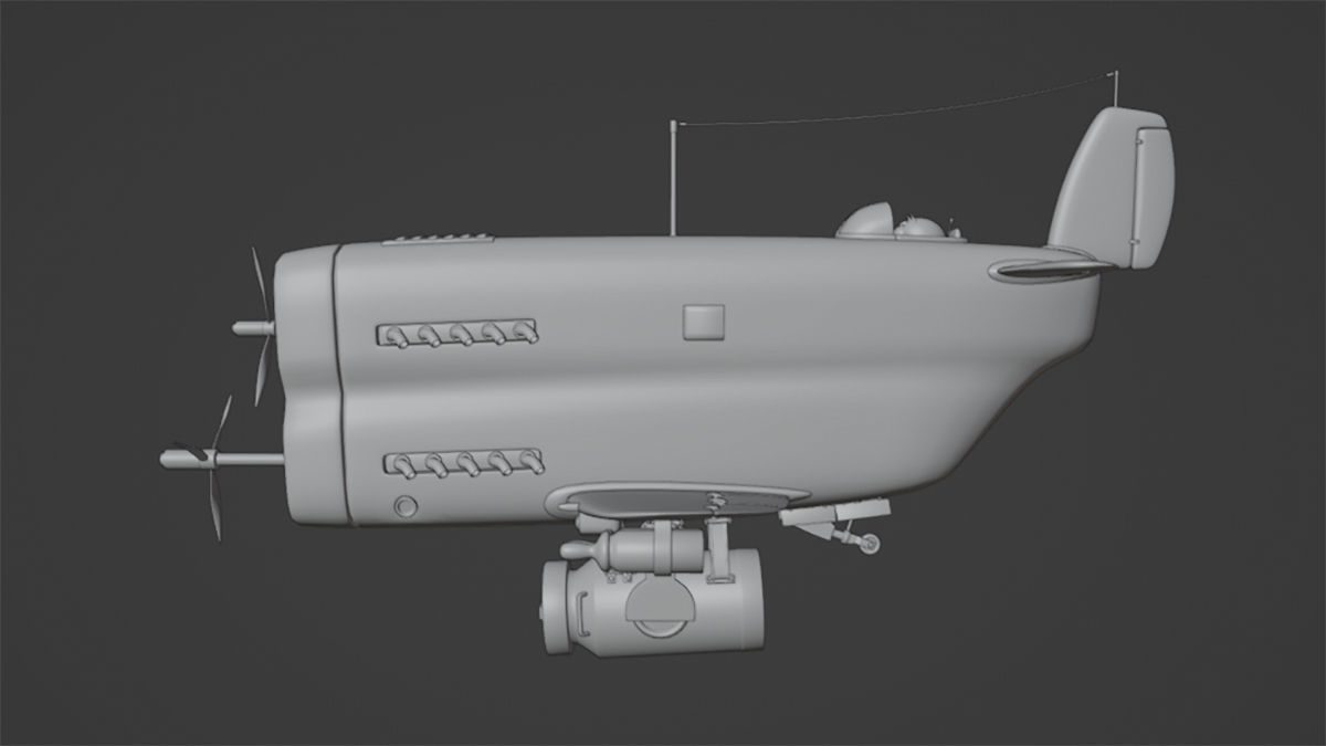 Set of stylized realistic airplanes Low-poly 3D model_55