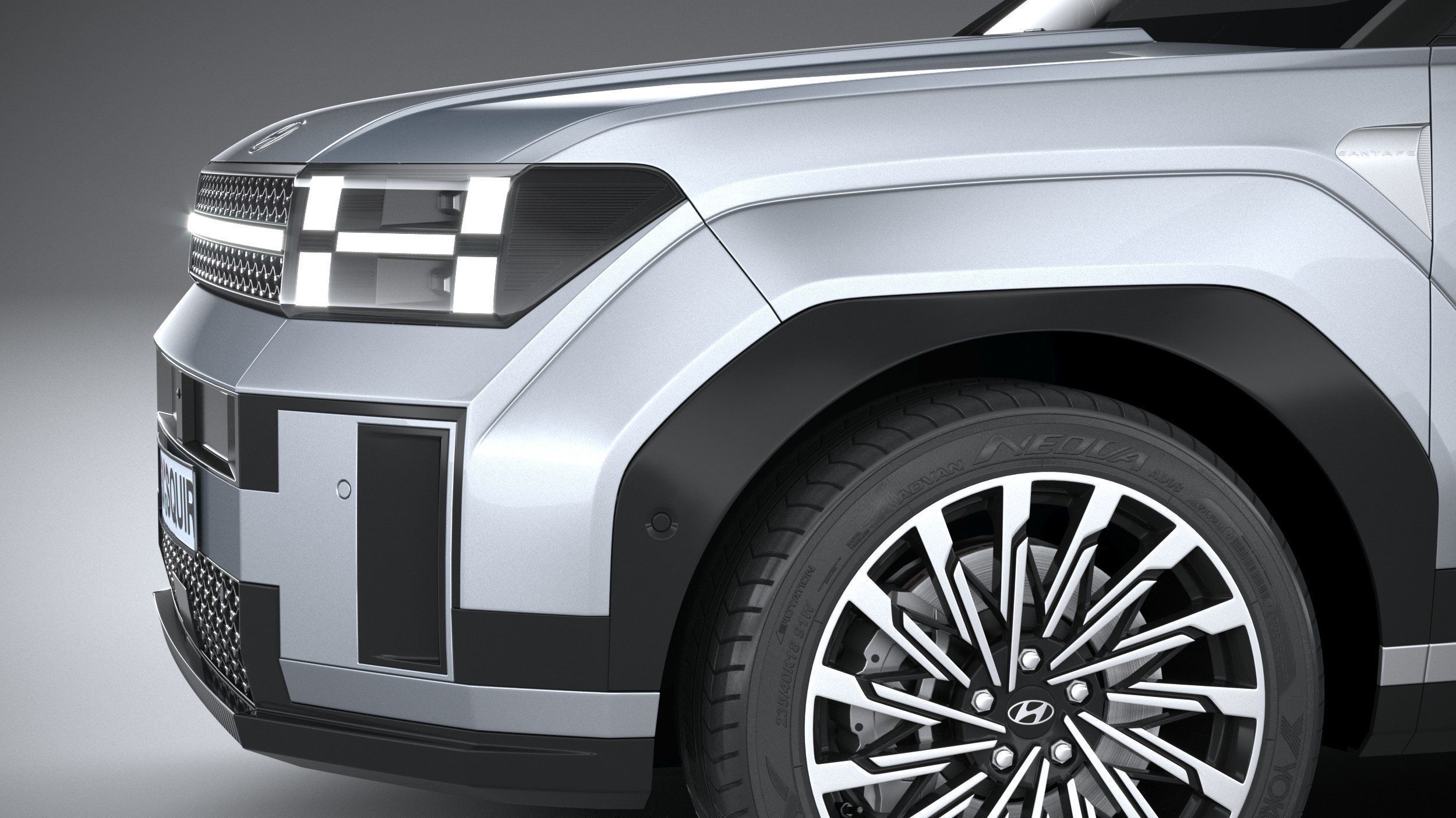 Hyundai Santa Fe 2024 3D model_3