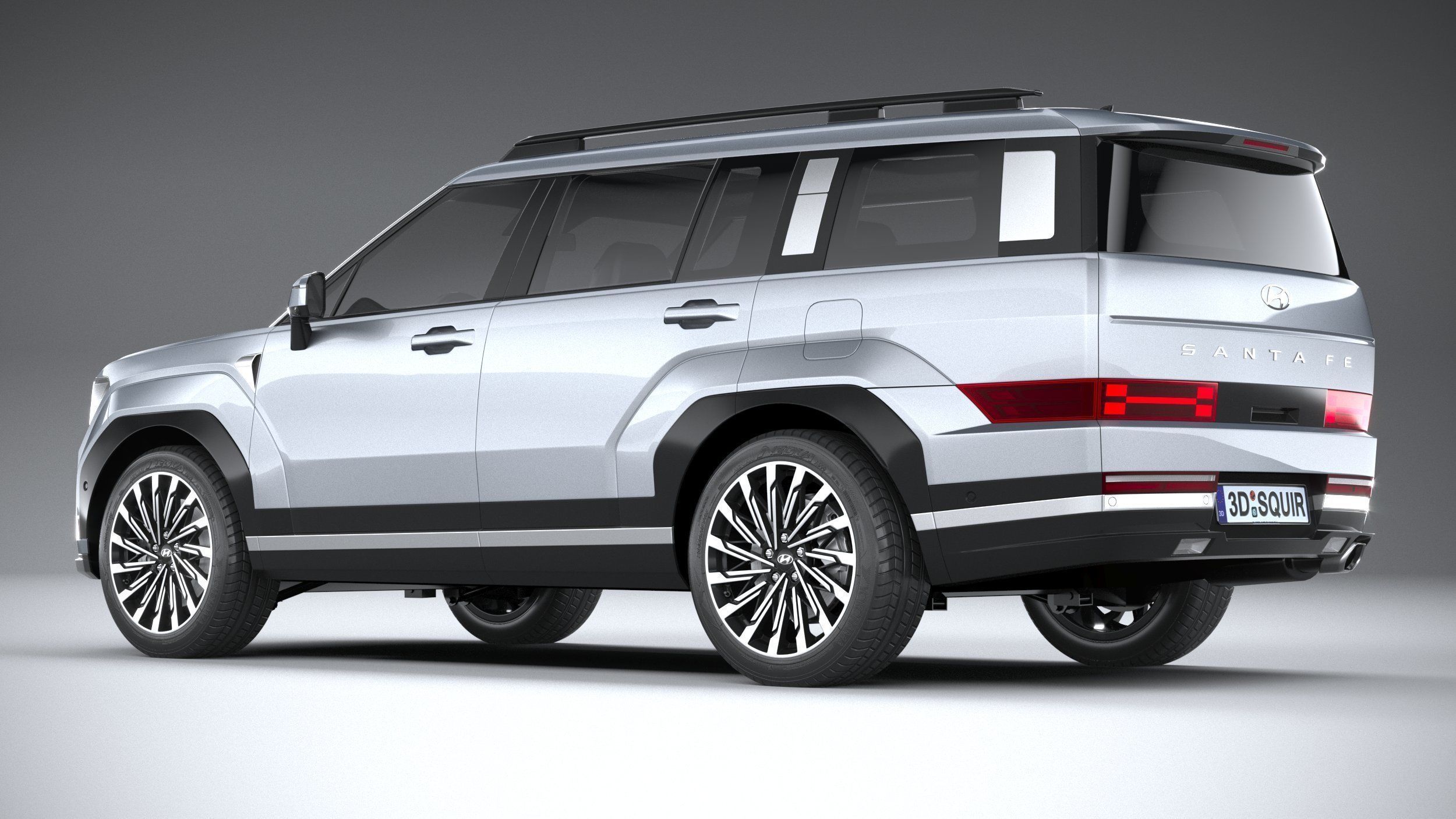 Hyundai Santa Fe 2024 3D model_5