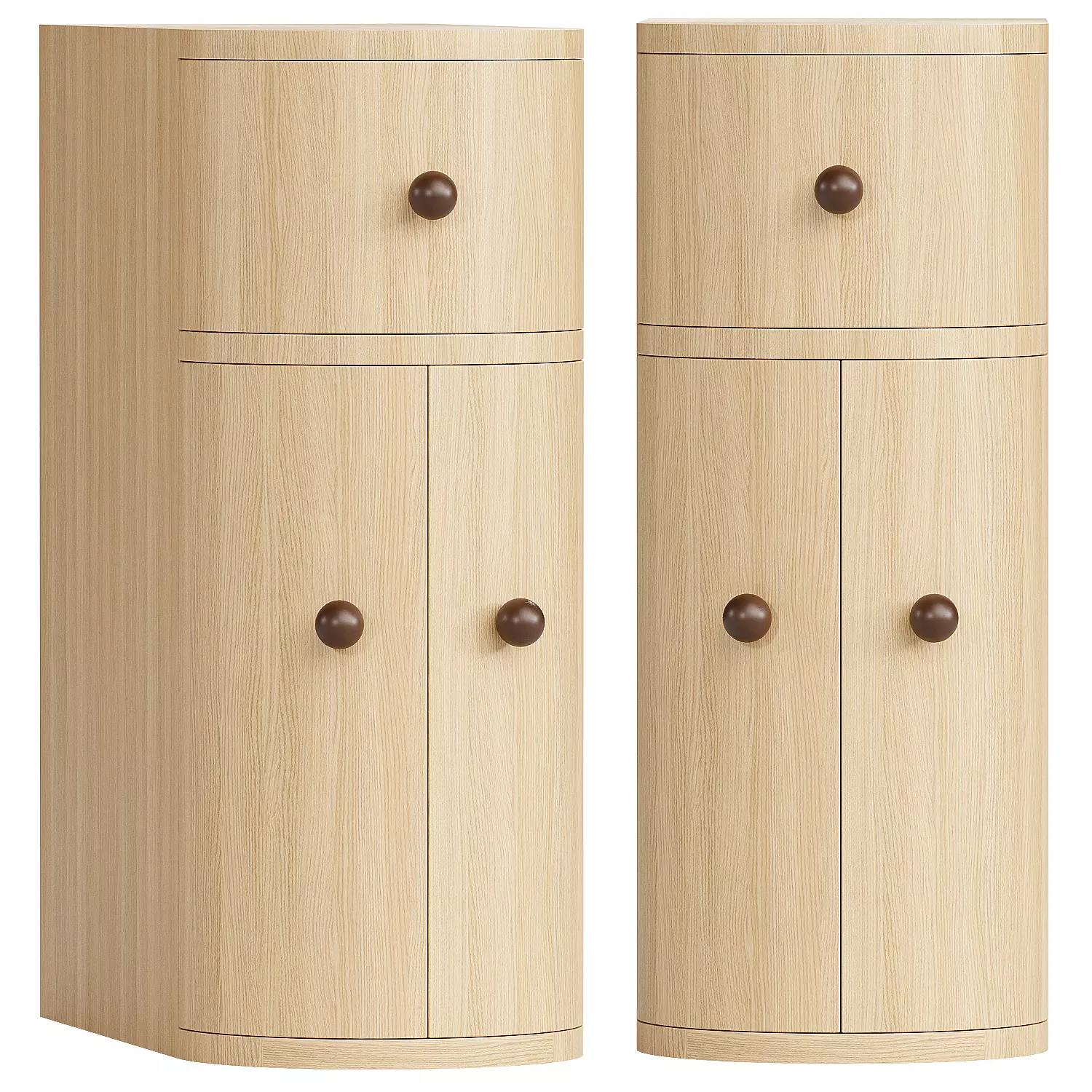 Slim Profile Night Stand 3D model_0