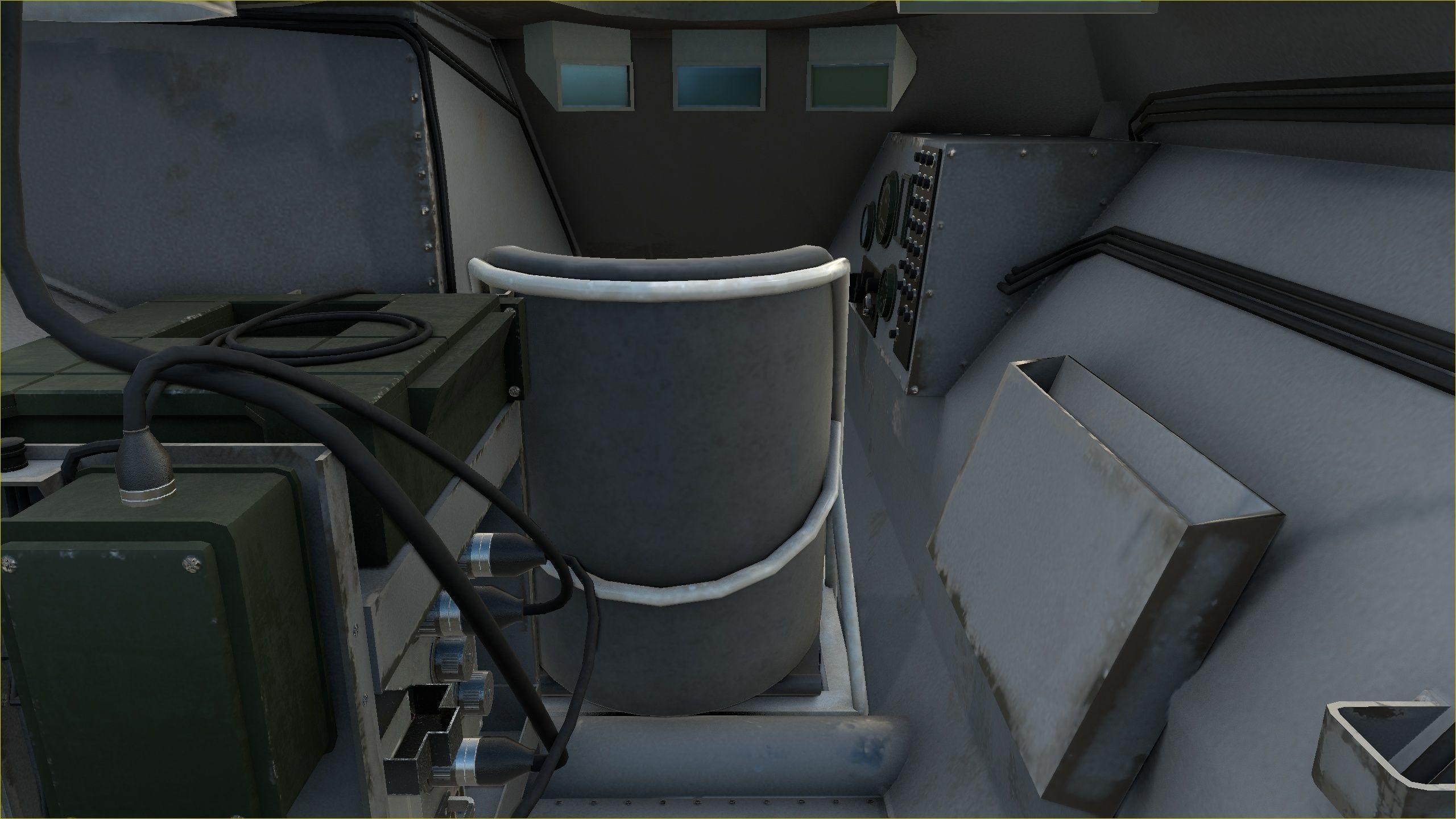 German Wiesel Tank with Tow Missile System and interiors Low-poly 3D model_53