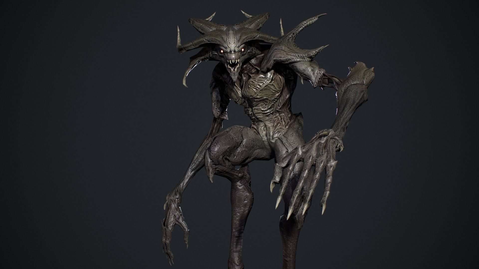 Demon Character 6 Low-poly 3D model_19