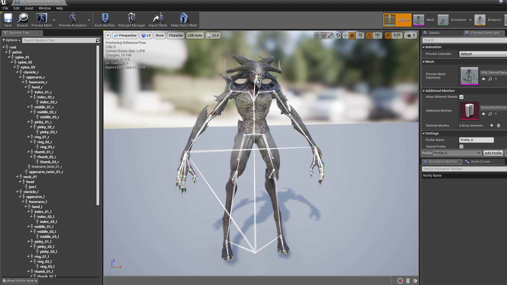 Demon Character 6 Low-poly 3D model_25