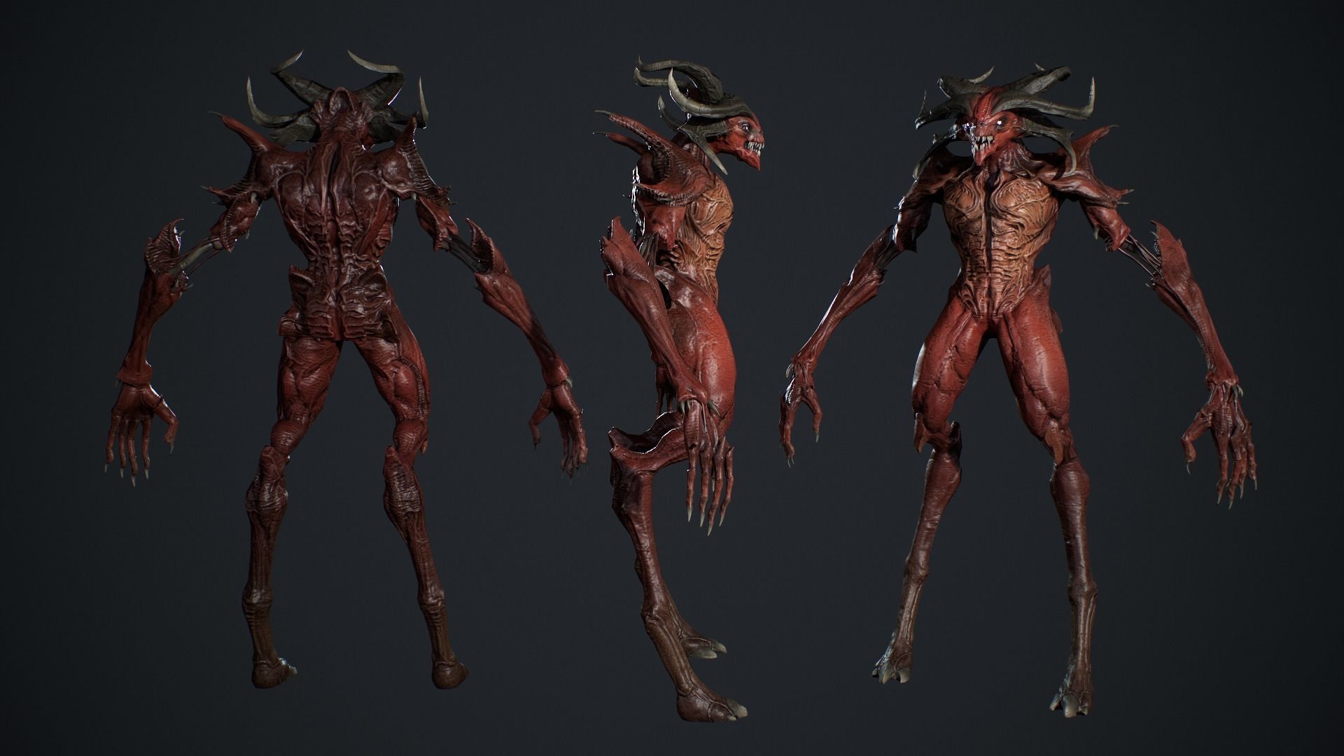 Demon Character 6 Low-poly 3D model_9