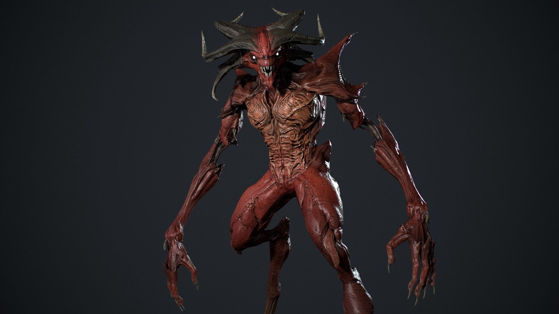 Demon Character 6 Low-poly 3D model_13