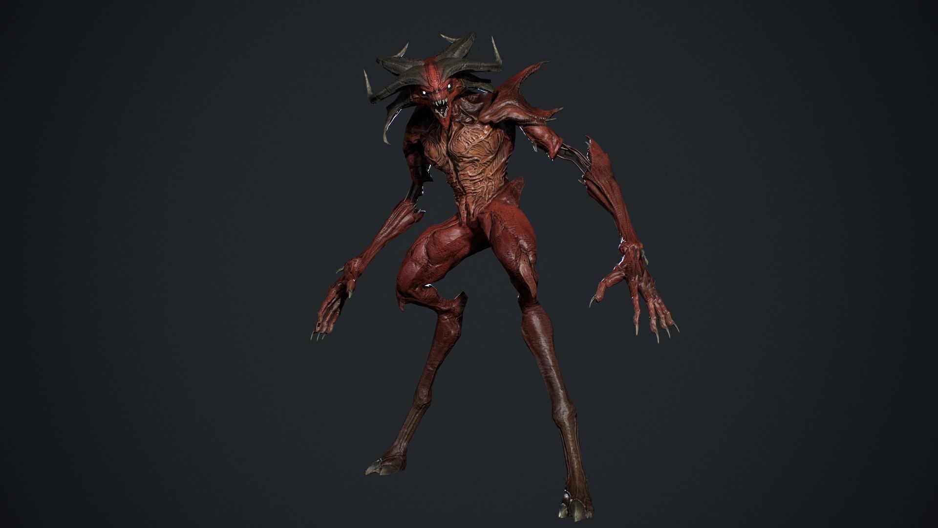Demon Character 6 Low-poly 3D model_11