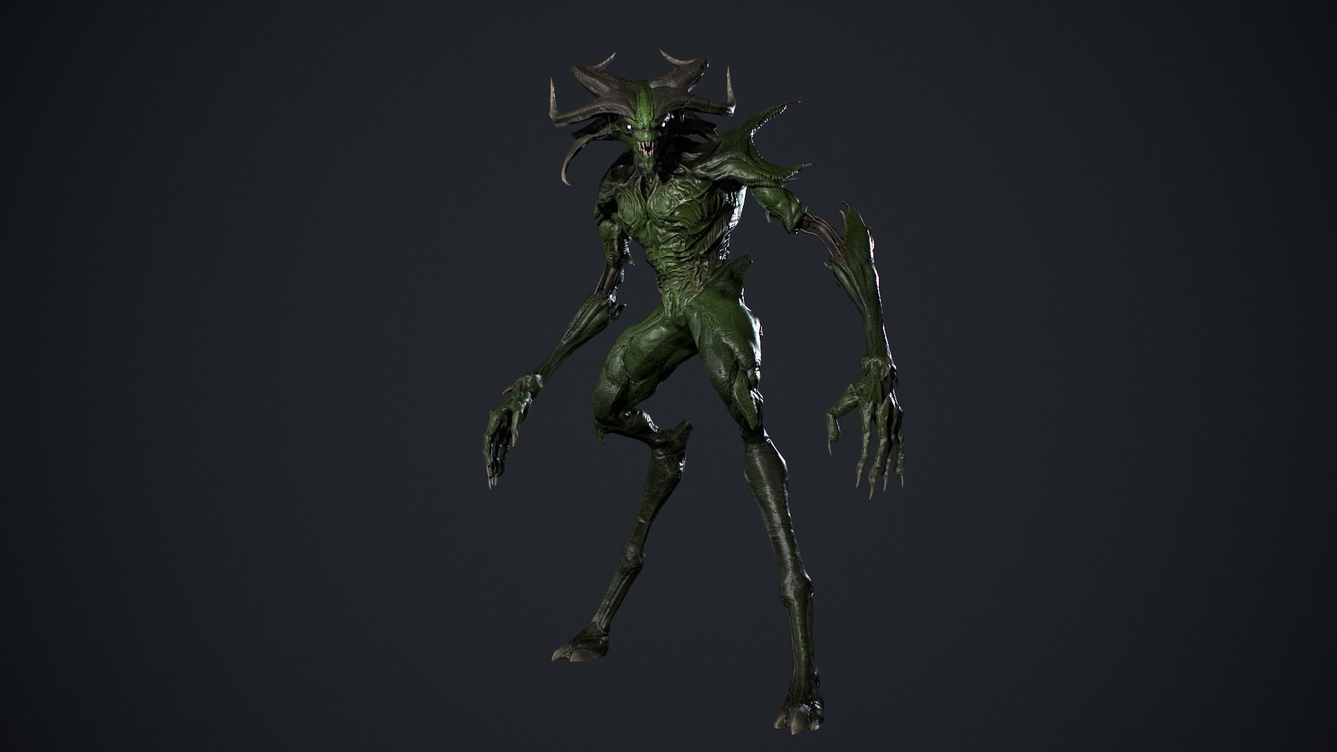 Demon Character 6 Low-poly 3D model_14