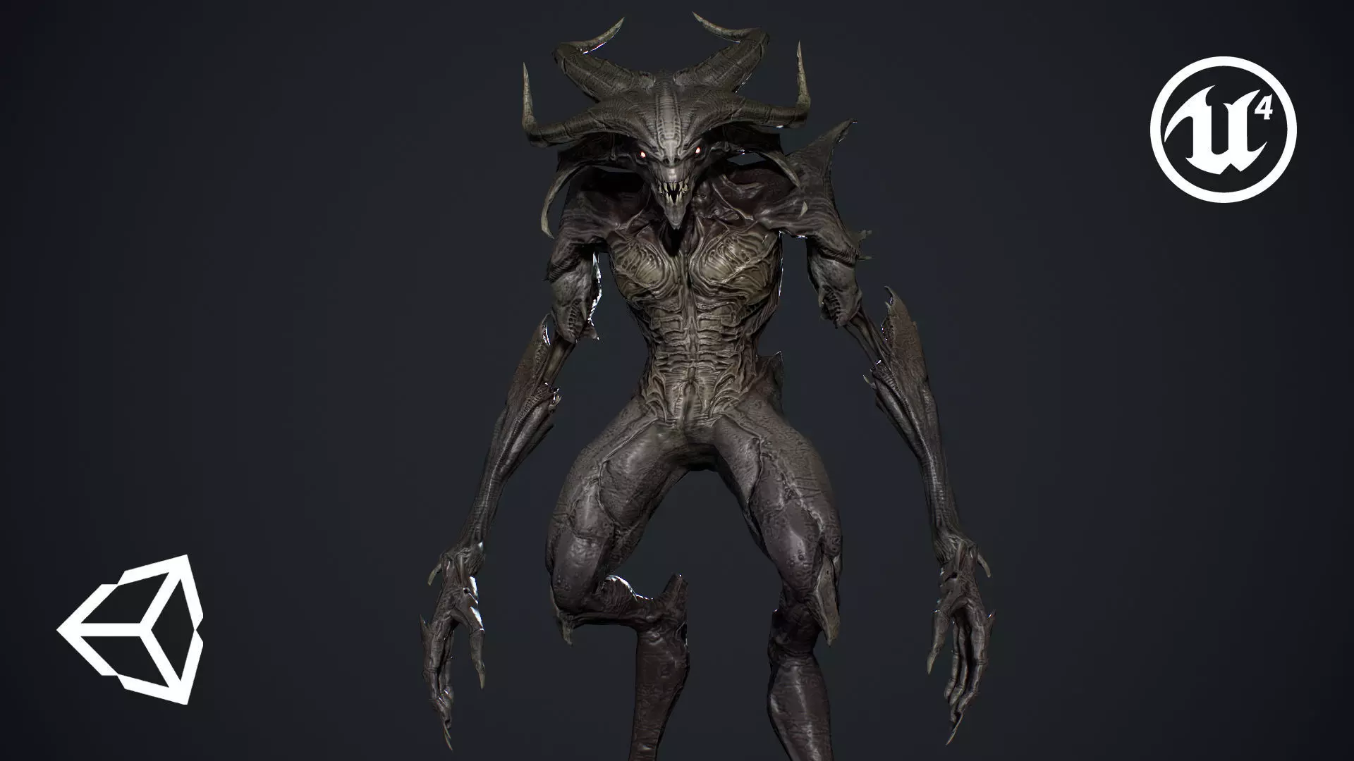 Demon Character 6 Low-poly 3D model_0
