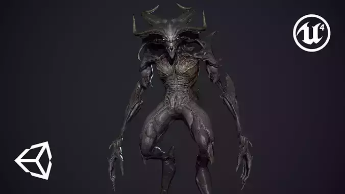 Demon Character 6 Low-poly 3D model