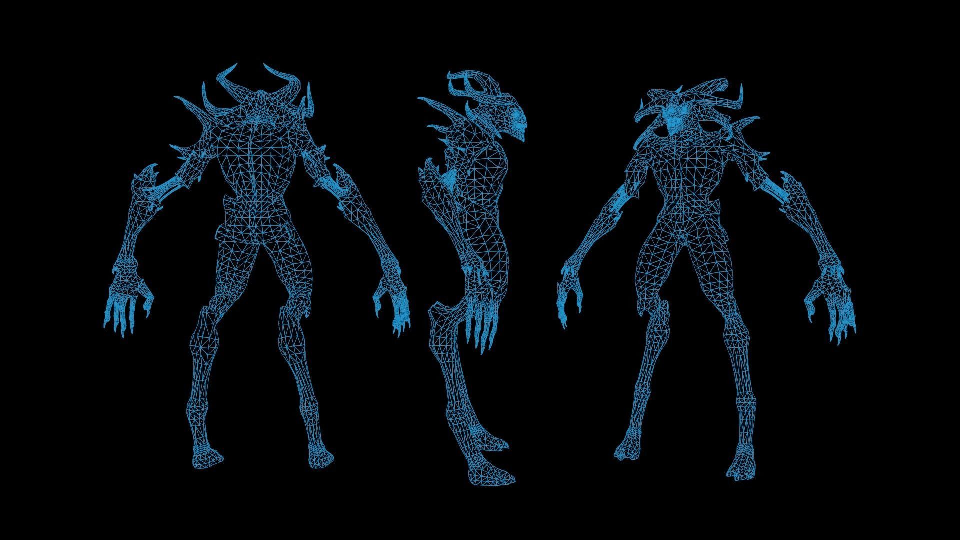 Demon Character 6 Low-poly 3D model_10