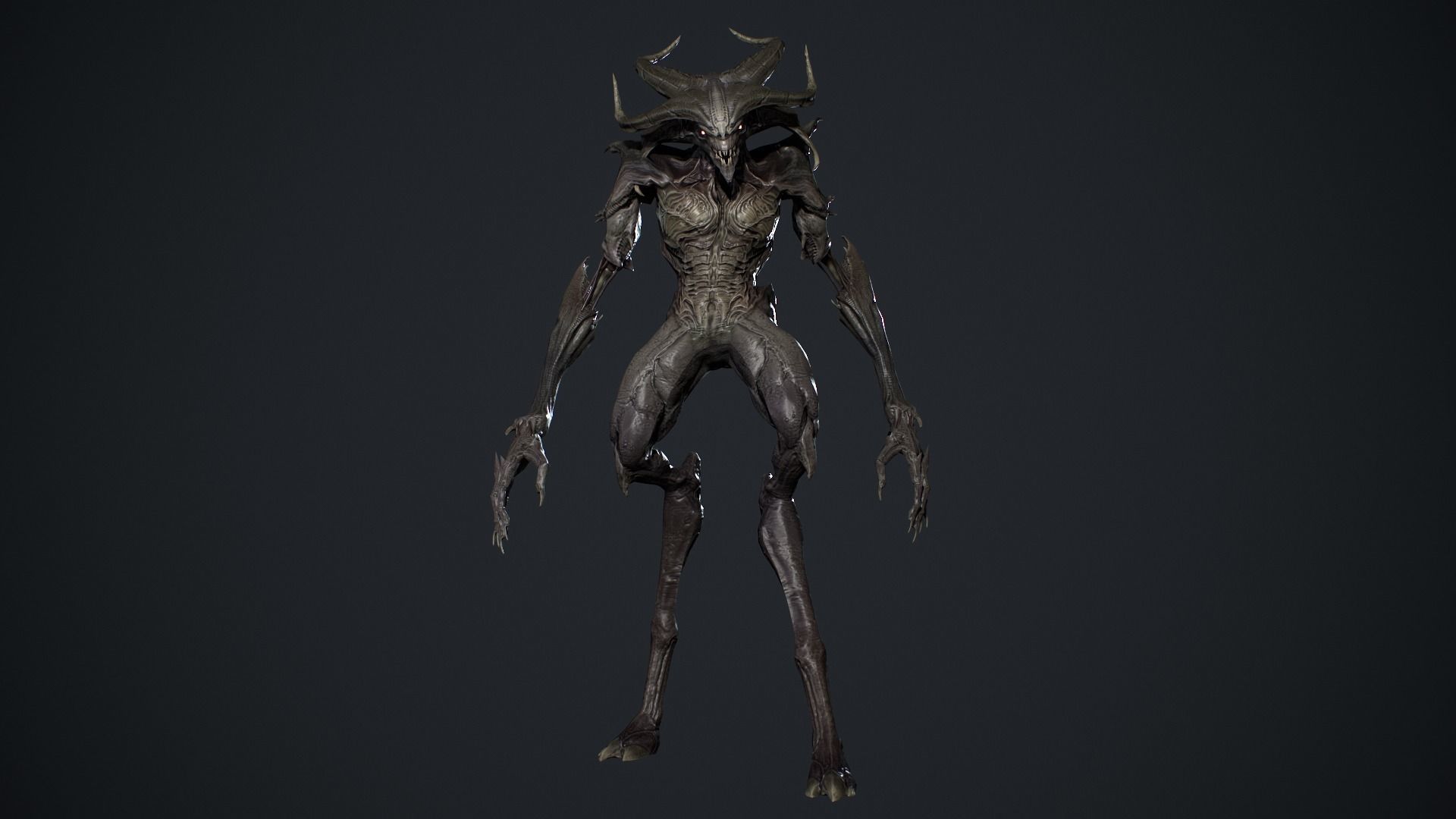 Demon Character 6 Low-poly 3D model_17