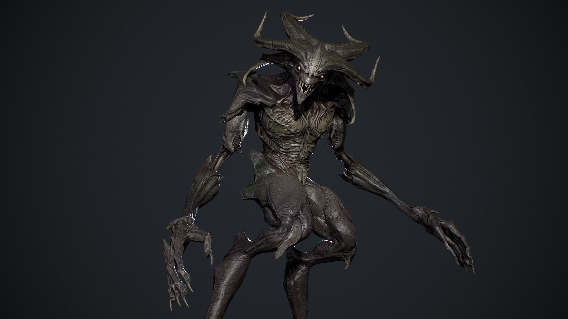 Demon Character 6 Low-poly 3D model_18