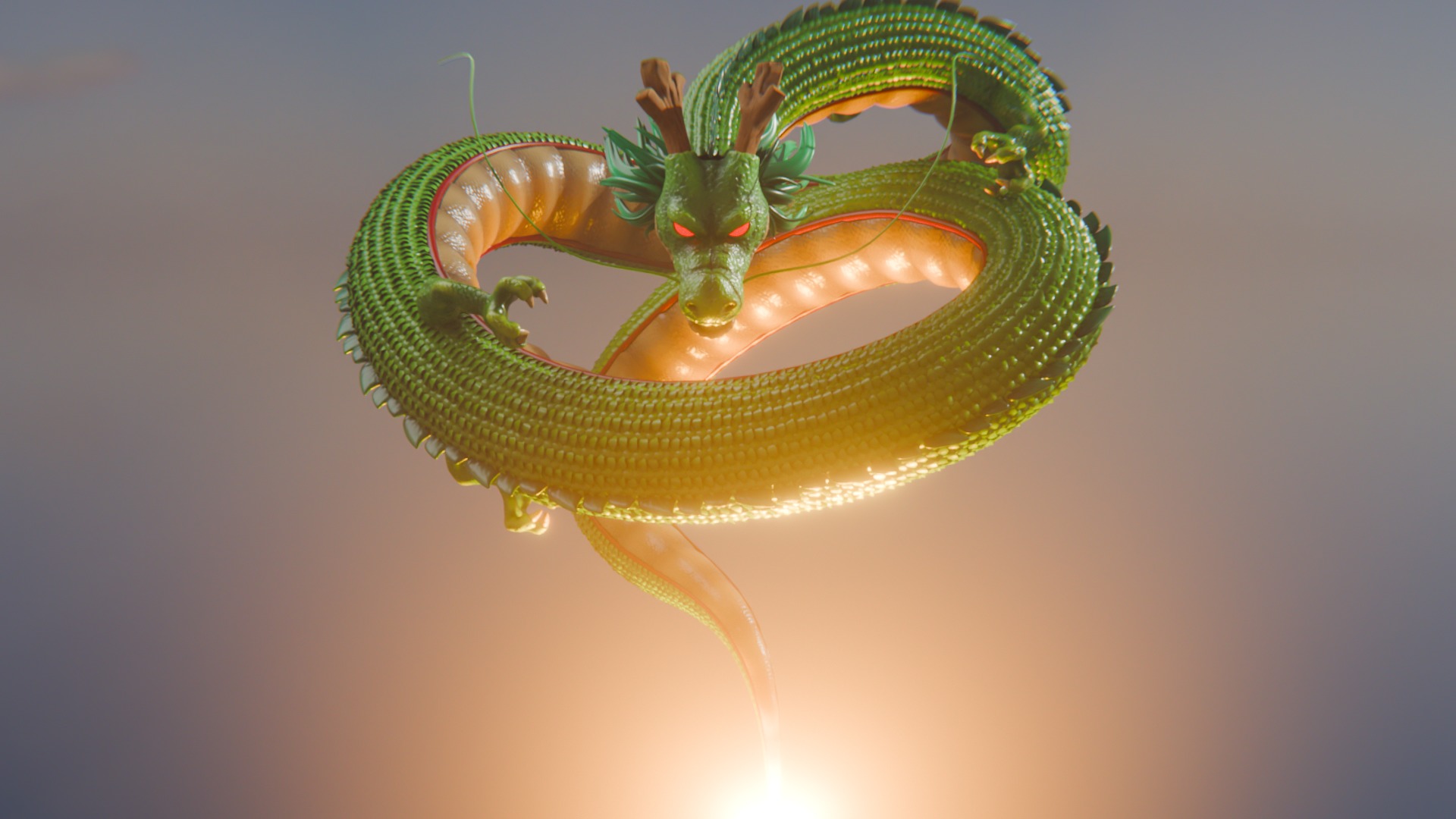 Shenlong or Shenron from Dragon Ball z 3D model_1