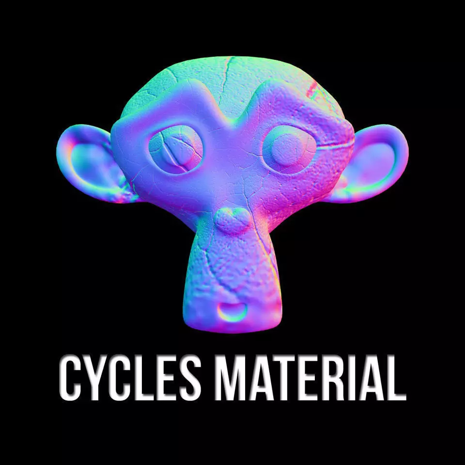 Cycles Normal Map Material Free 3D model