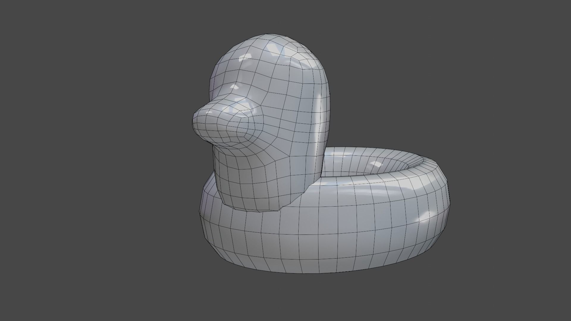 PBR Duck Inflatable Pool Float 4 Styles Low-poly 3D model_7