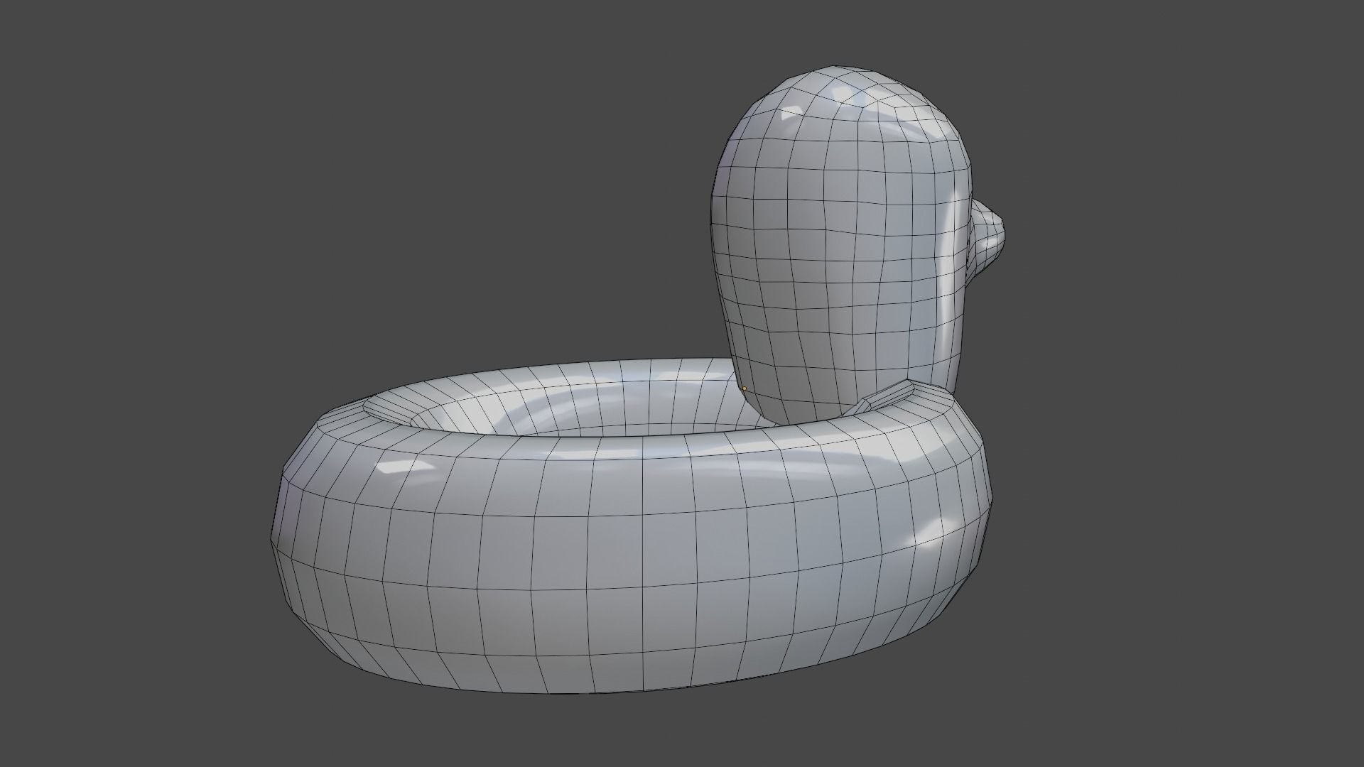 PBR Duck Inflatable Pool Float 4 Styles Low-poly 3D model_8