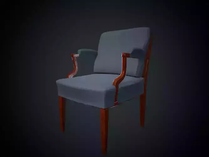Armchair Model with Texture