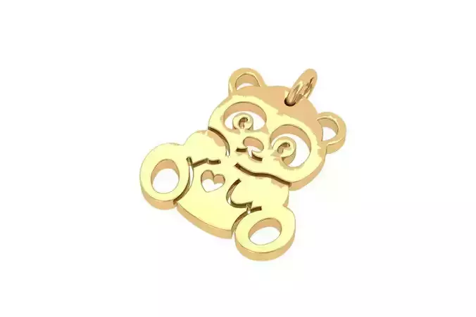Panda pandent 3D print model