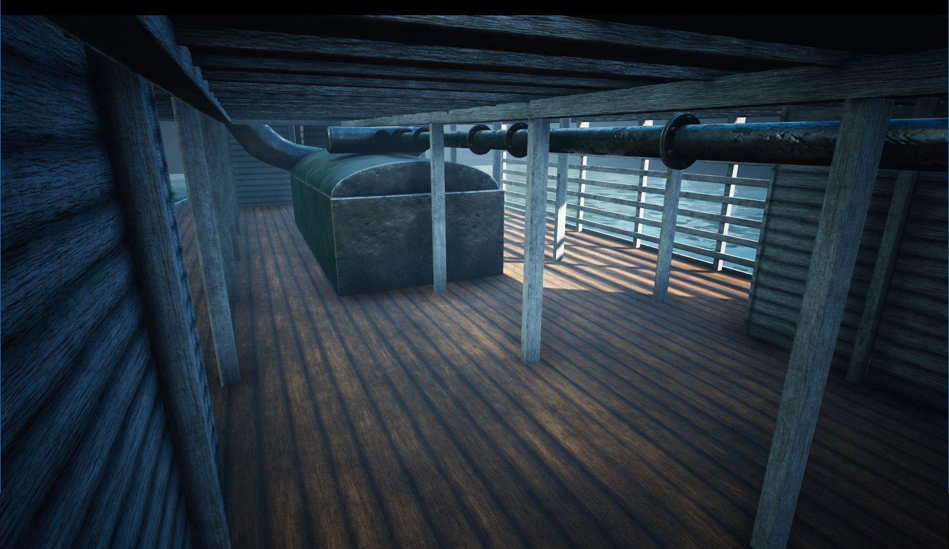 Steamboat Low-poly 3D model_20