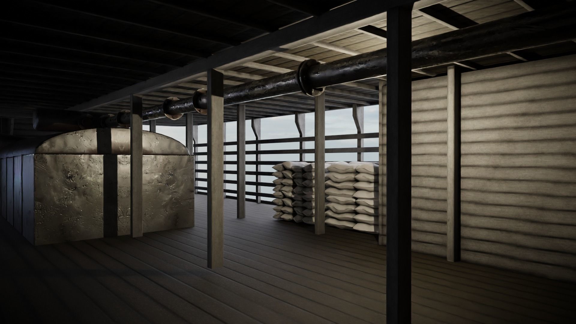 Steamboat Low-poly 3D model_24