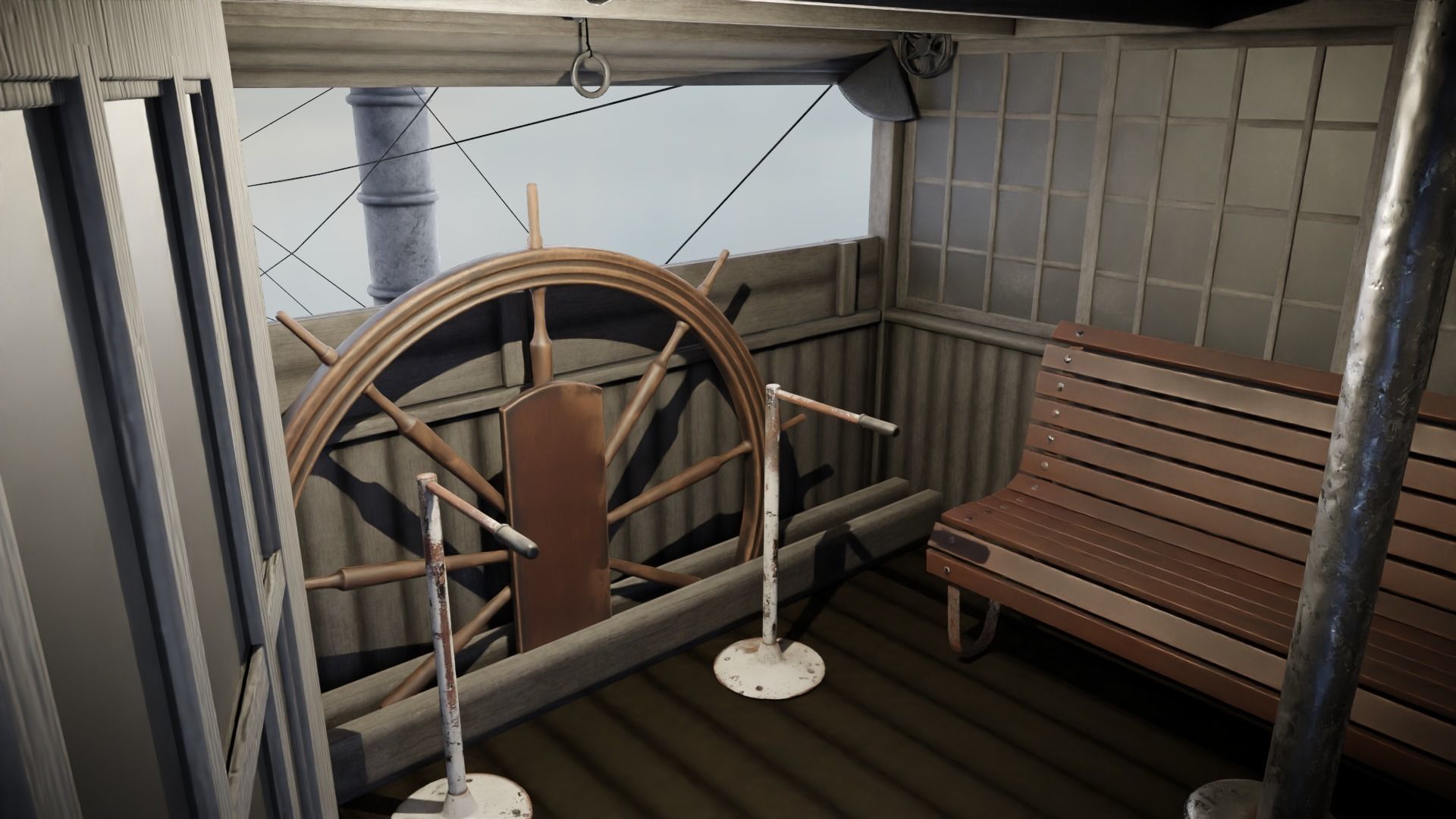 Steamboat Low-poly 3D model_22