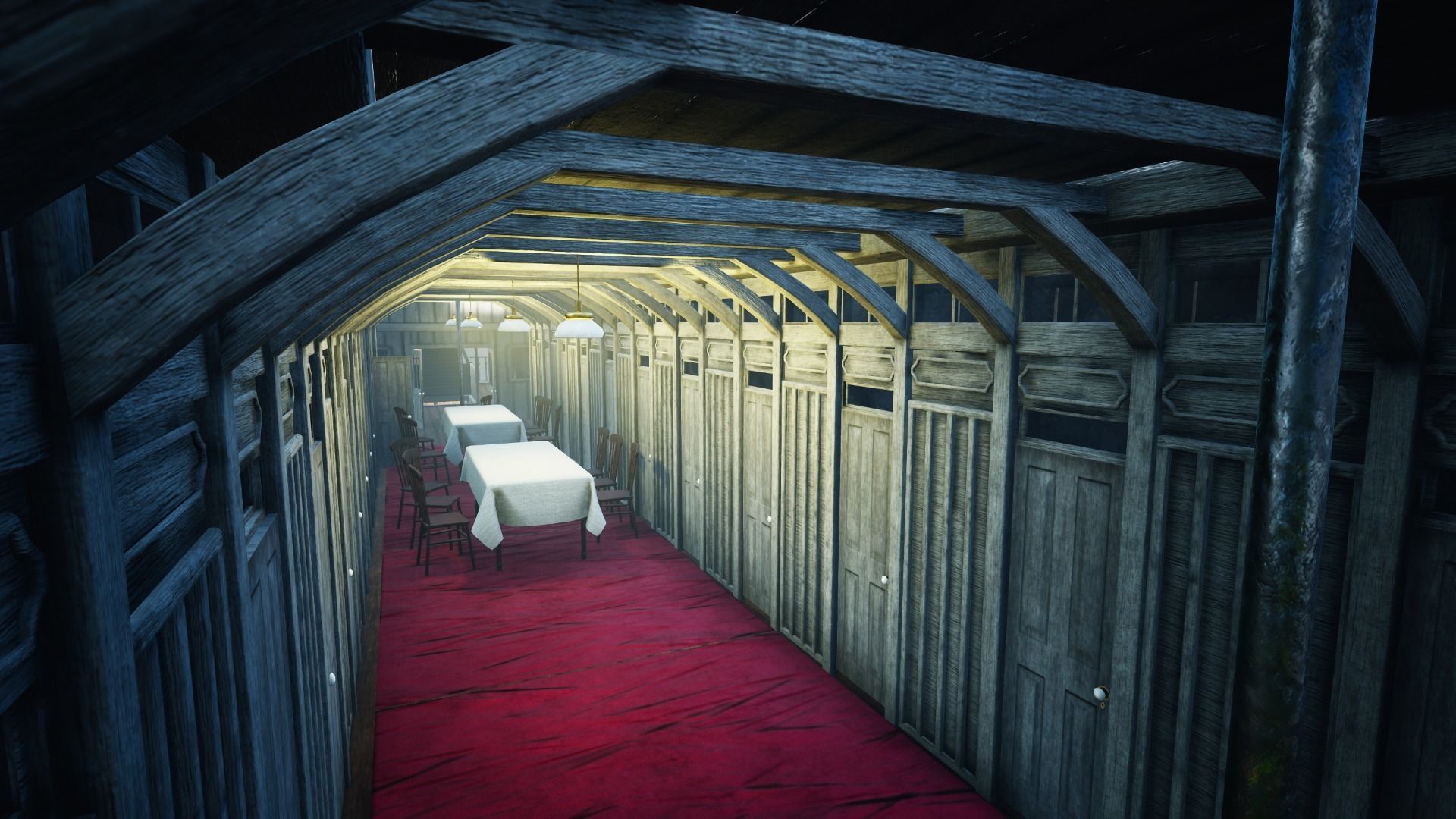 Steamboat Low-poly 3D model_7