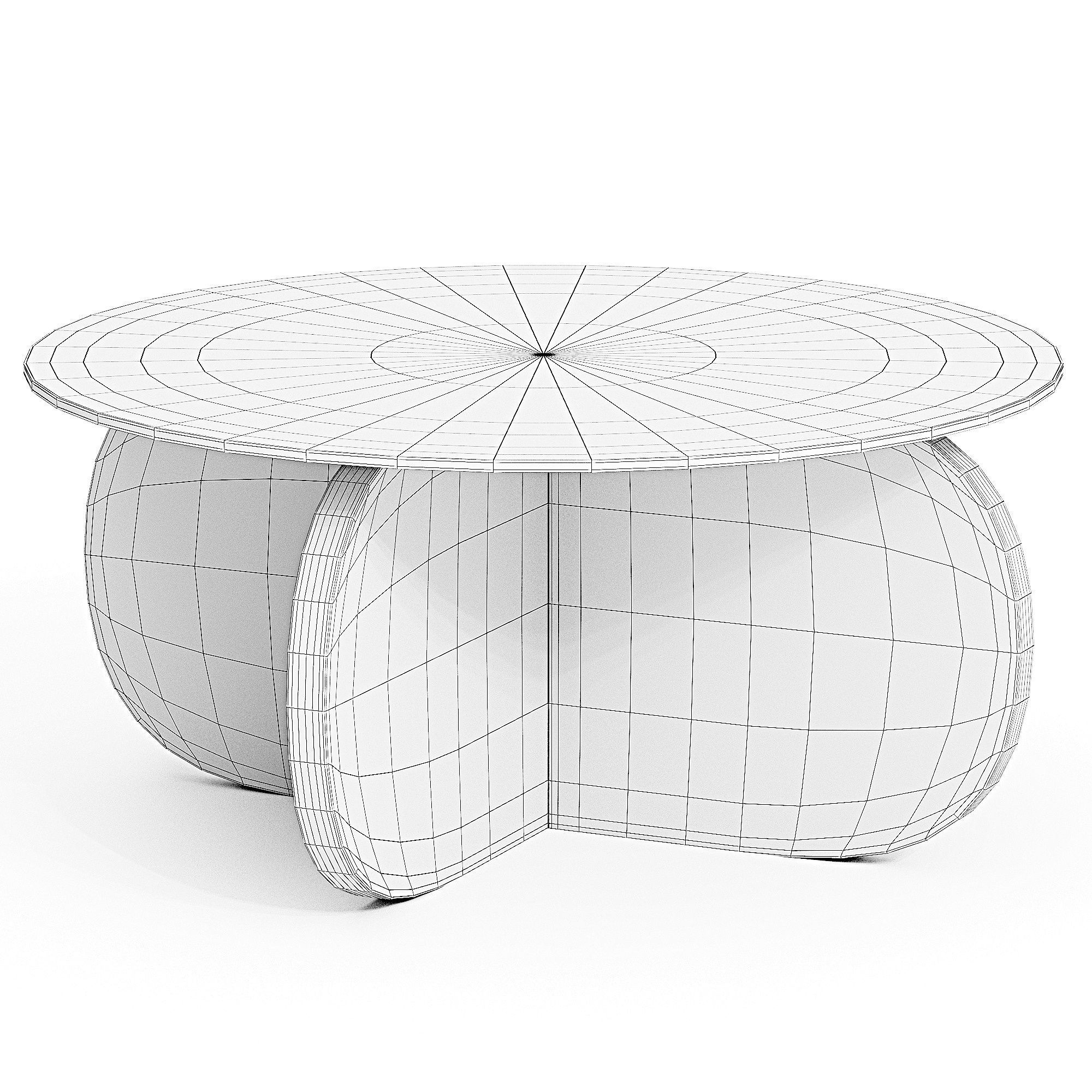 Coffee Table by East Urban Home 3d model  3D model_1