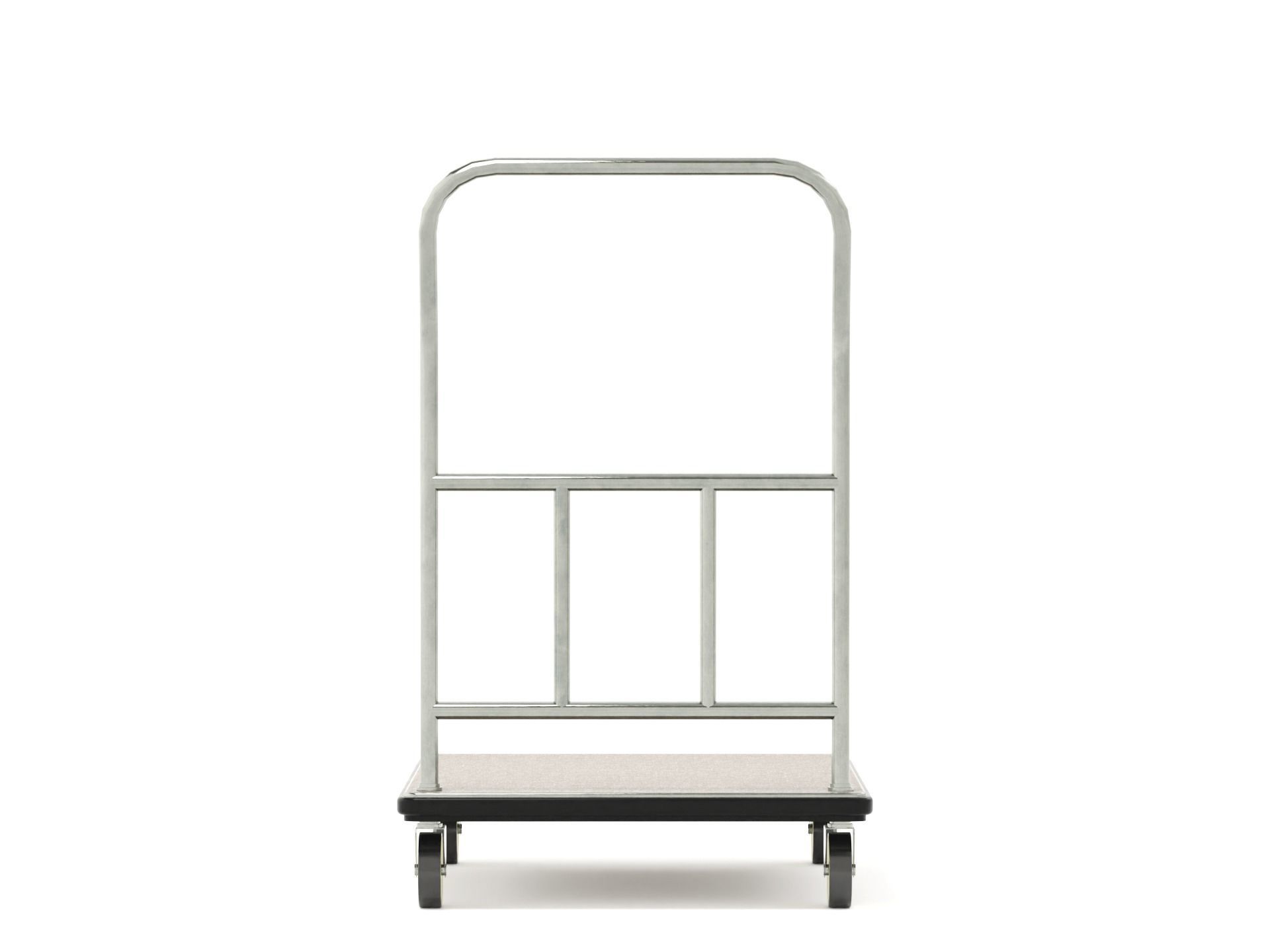 Low-Poly Luggage Trolley Low-poly 3D model_10