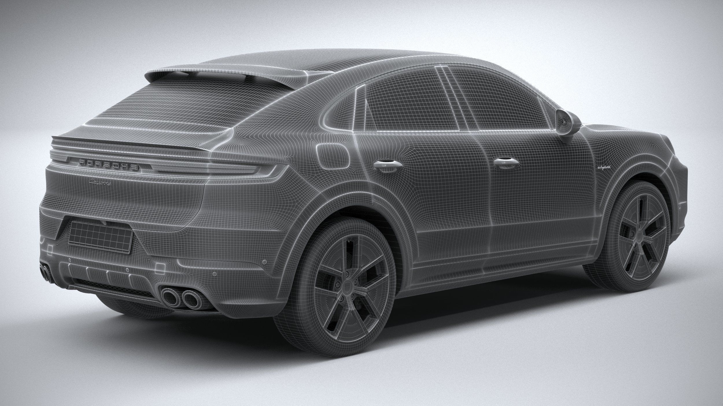Porsche Cayenne E-Hybrid Coupe 2024 3D model_27