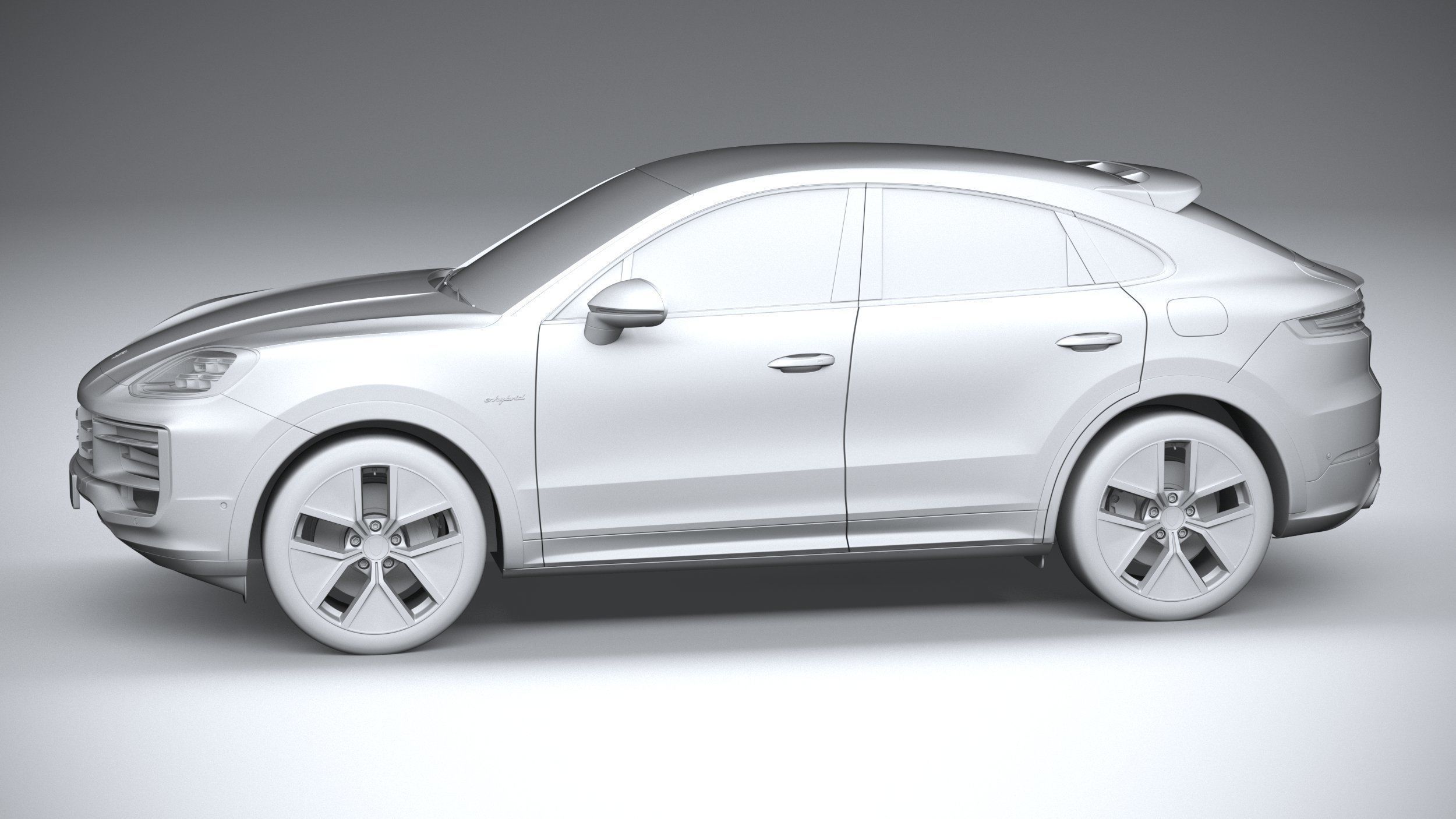 Porsche Cayenne E-Hybrid Coupe 2024 3D model_22