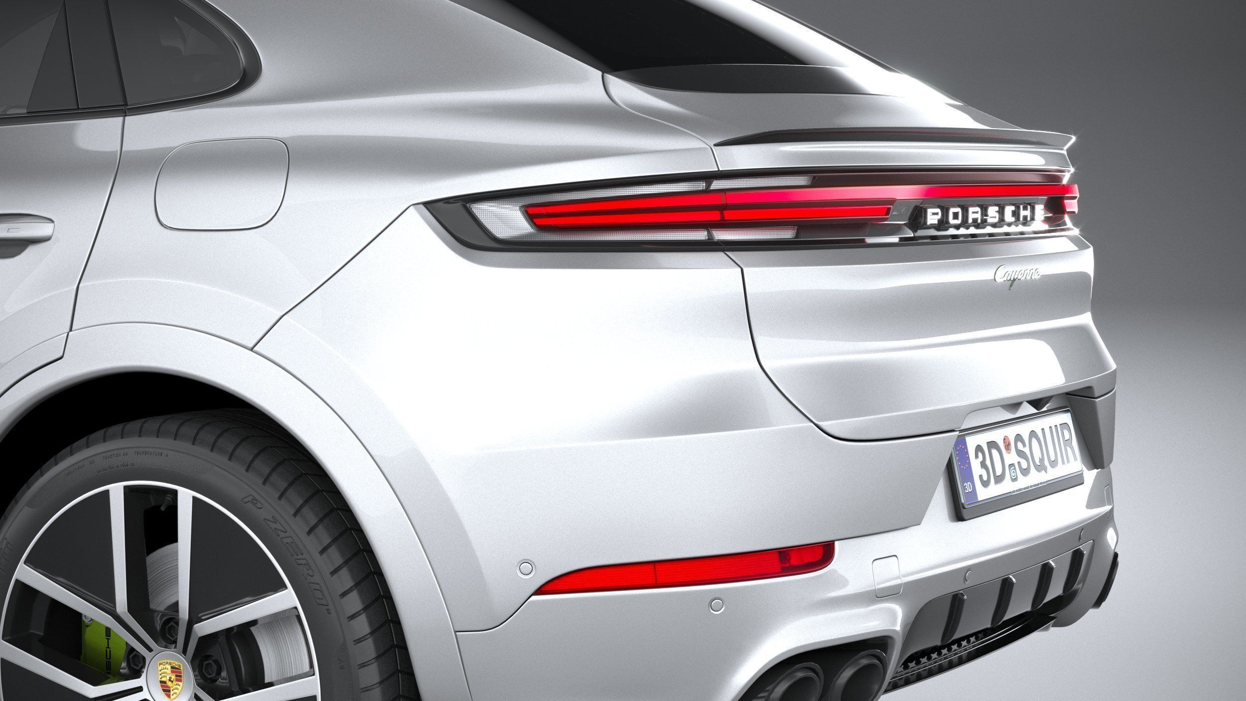 Porsche Cayenne E-Hybrid Coupe 2024 3D model_6