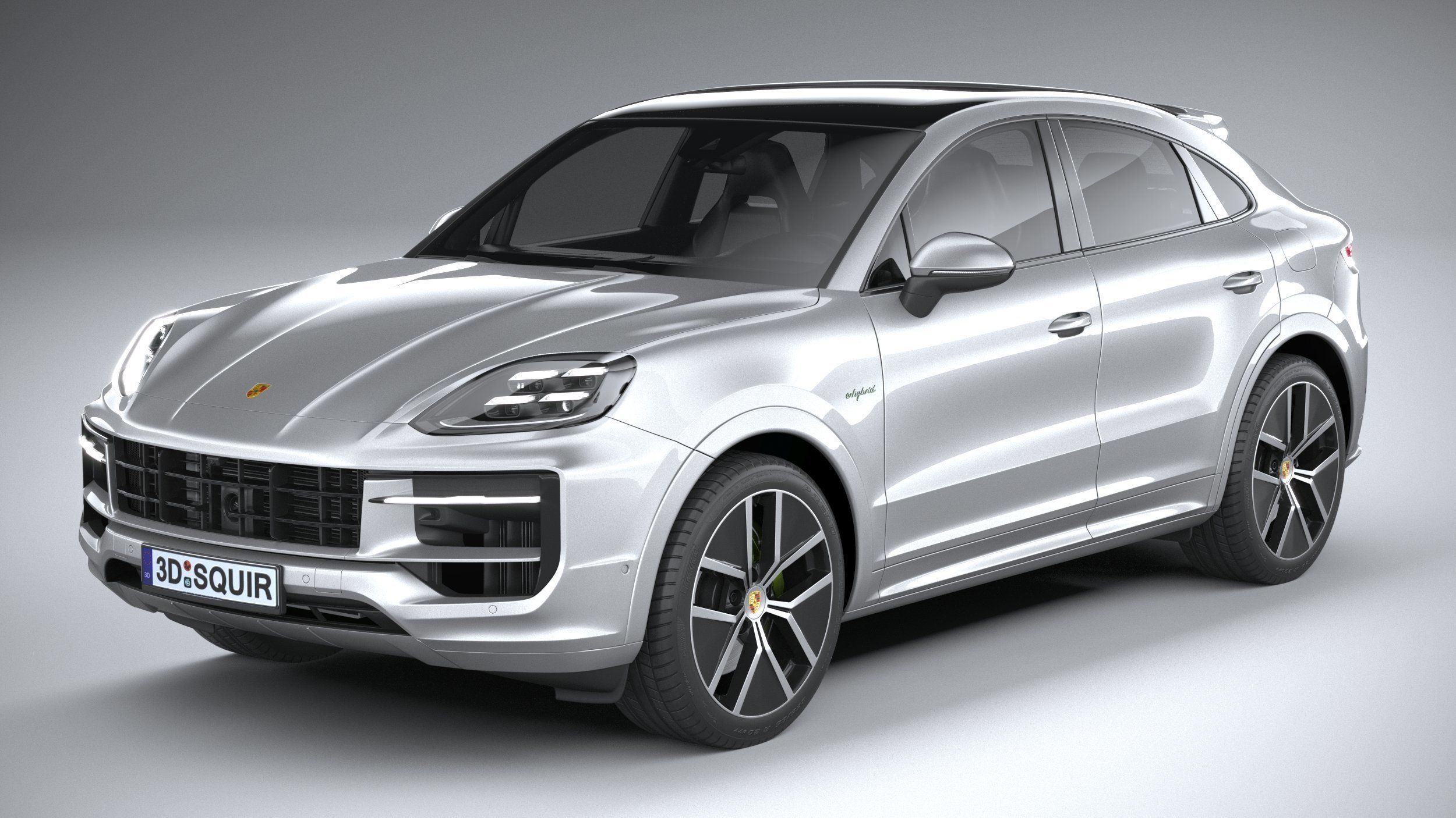Porsche Cayenne E-Hybrid Coupe 2024 3D model_1
