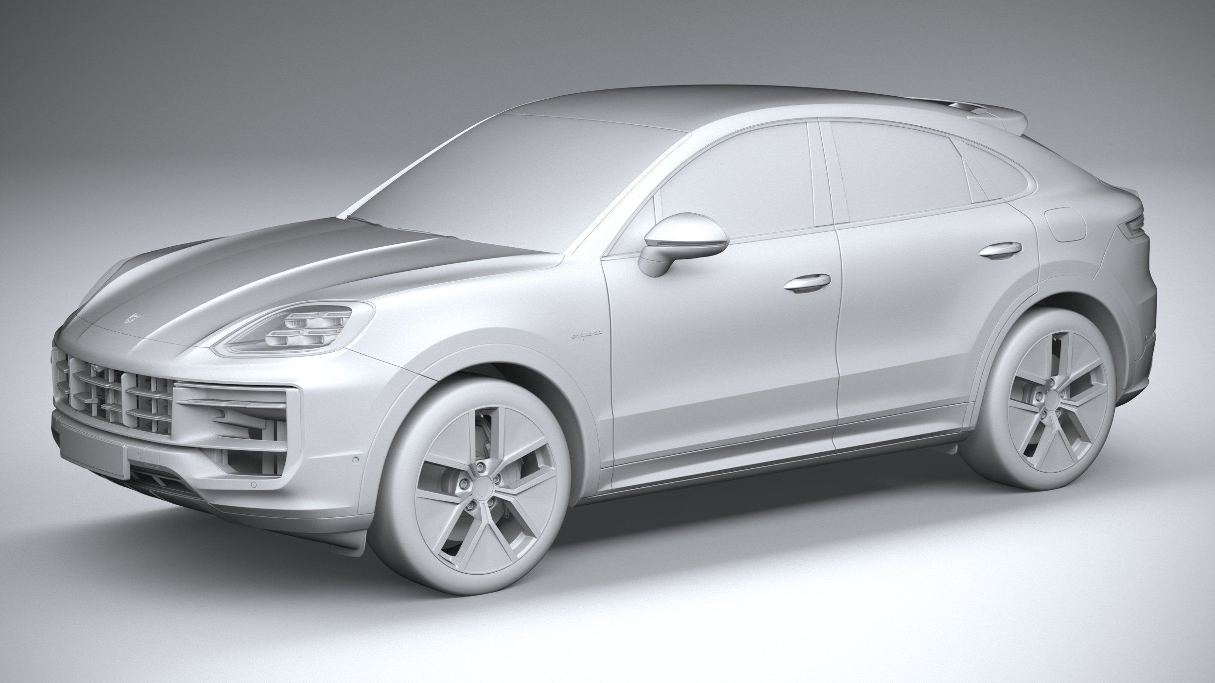 Porsche Cayenne E-Hybrid Coupe 2024 3D model_19