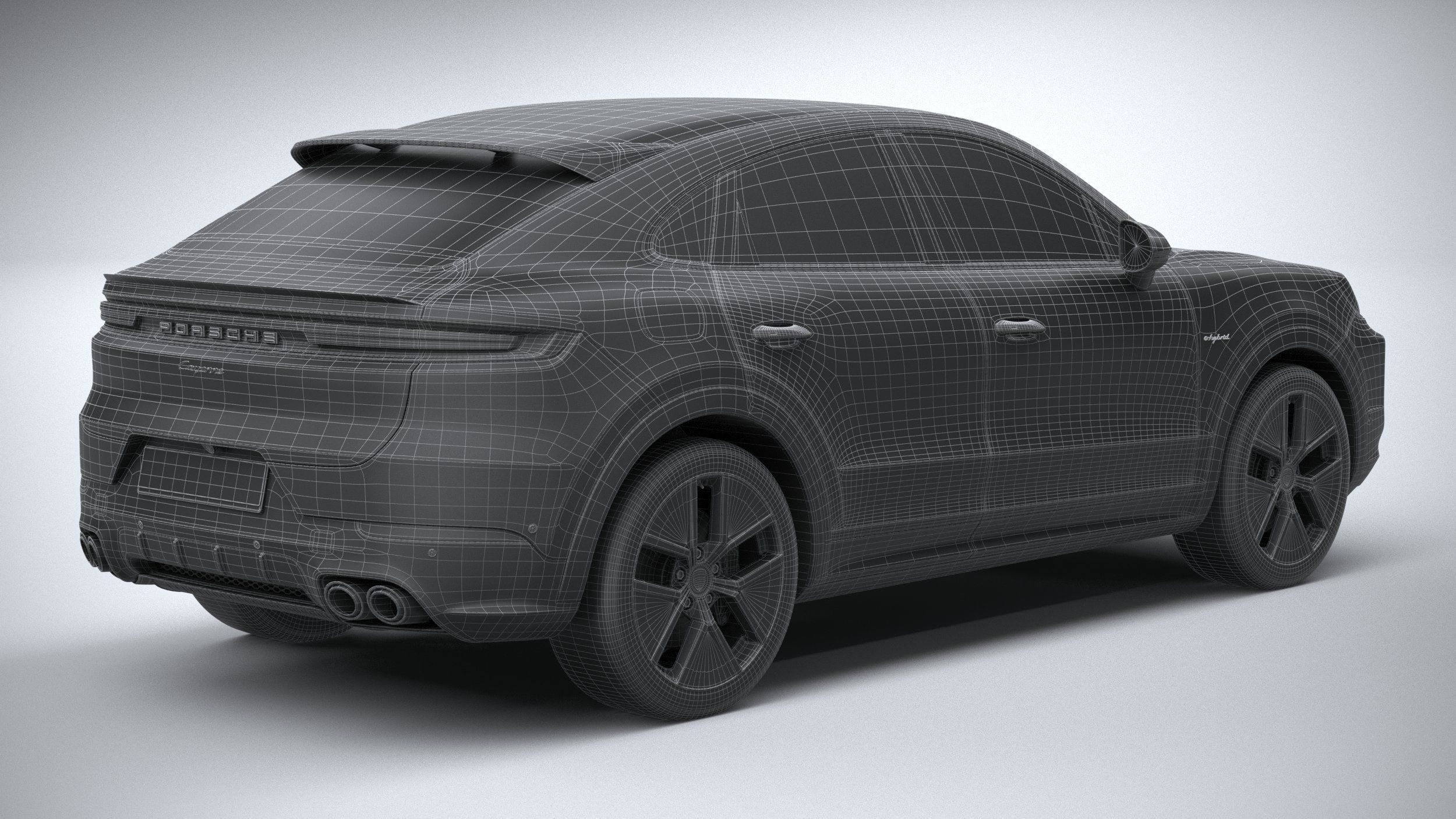 Porsche Cayenne E-Hybrid Coupe 2024 3D model_29