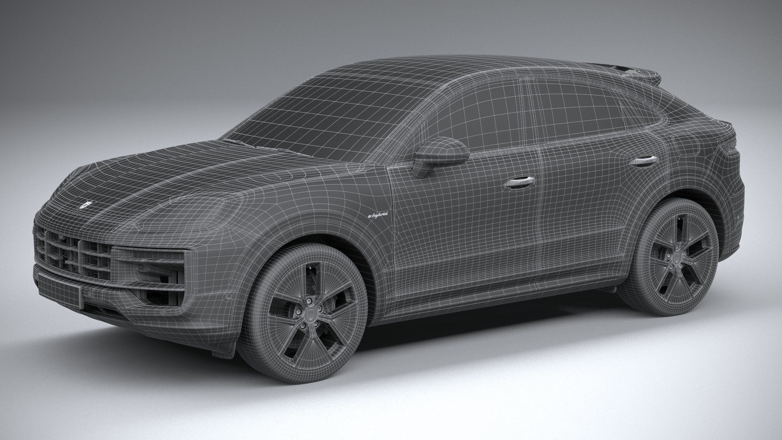 Porsche Cayenne E-Hybrid Coupe 2024 3D model_28