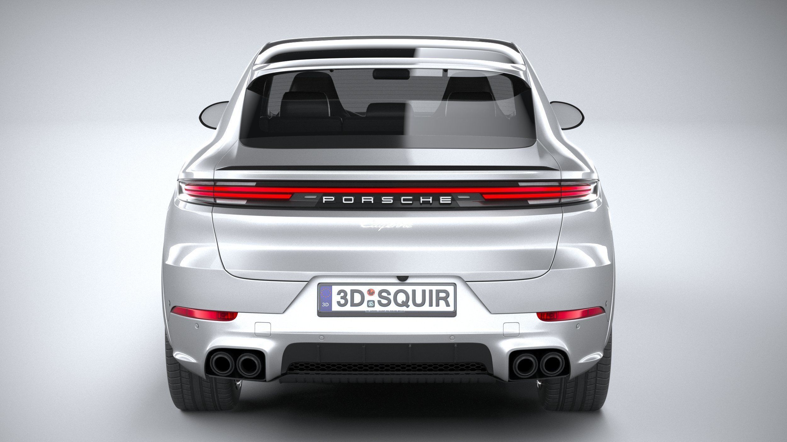 Porsche Cayenne E-Hybrid Coupe 2024 3D model_4