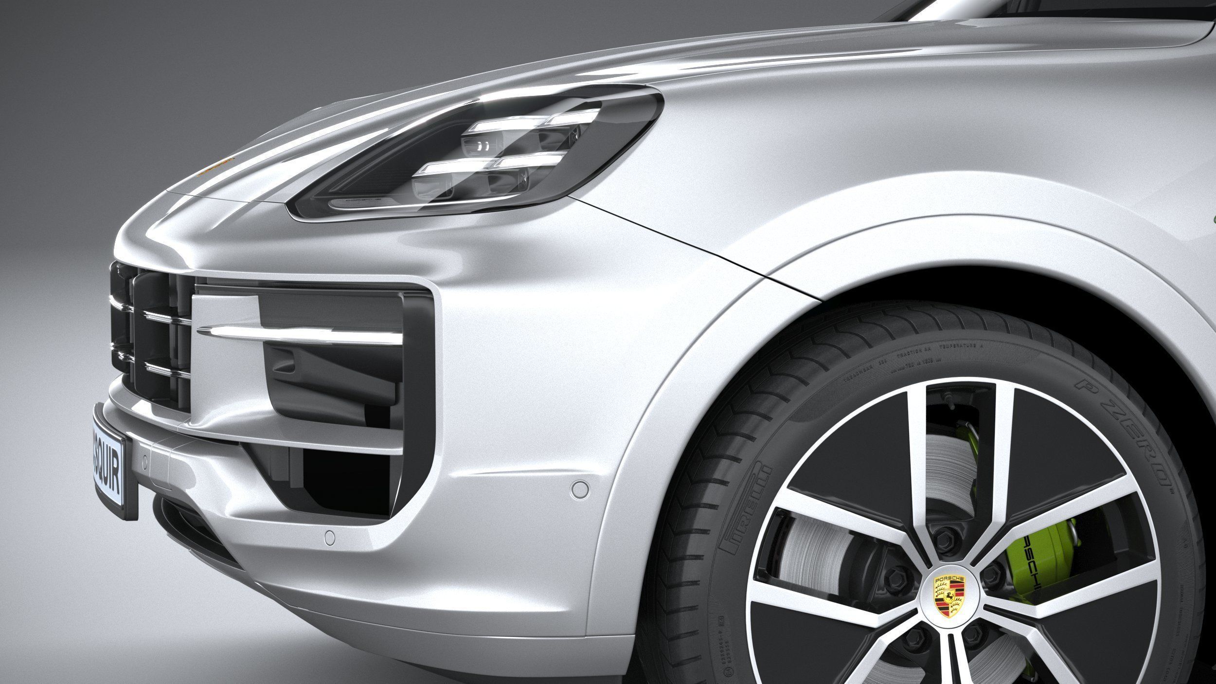 Porsche Cayenne E-Hybrid Coupe 2024 3D model_3