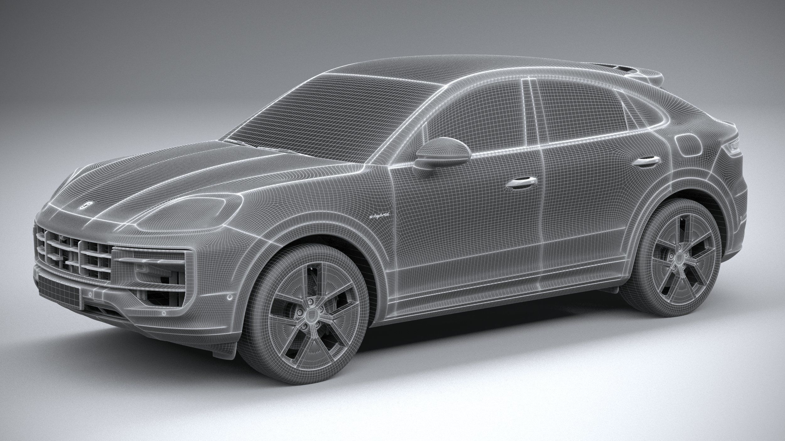 Porsche Cayenne E-Hybrid Coupe 2024 3D model_26