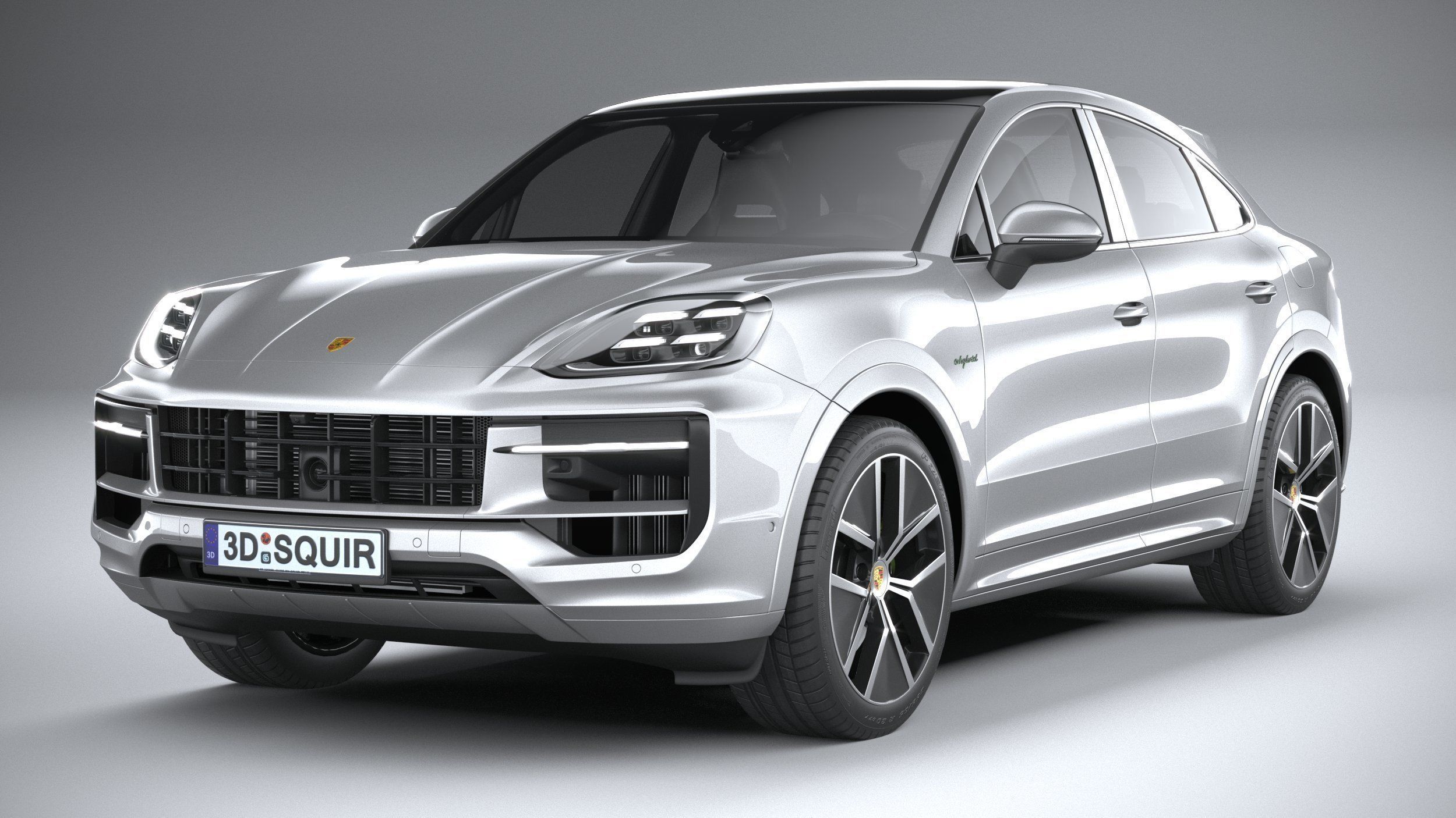 Porsche Cayenne E-Hybrid Coupe 2024 3D model_2
