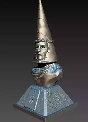 penitent one-blasphemous-bust figure