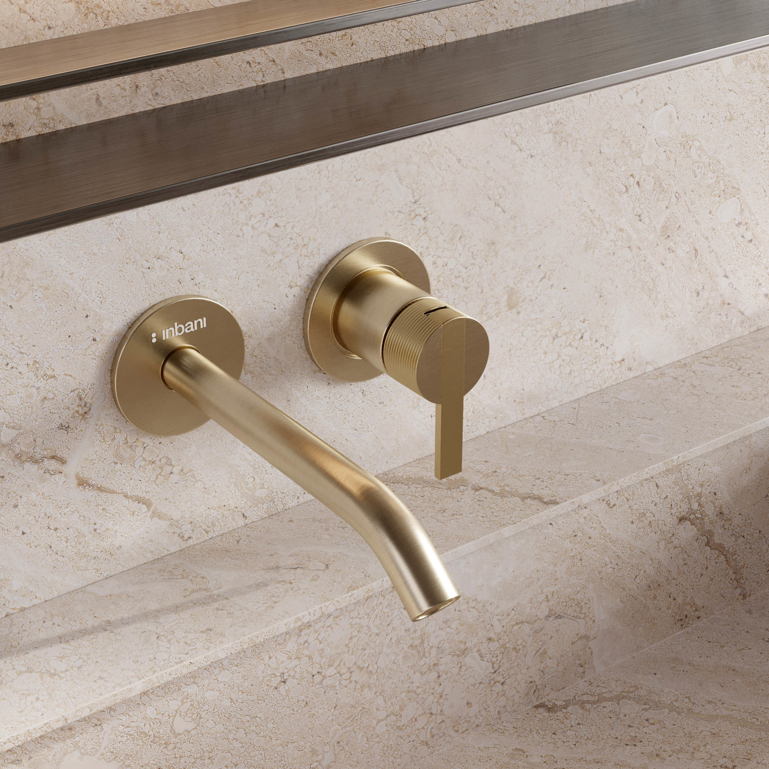 Bathroom furniture by inbani faucet set 62 Low-poly 3D model_5