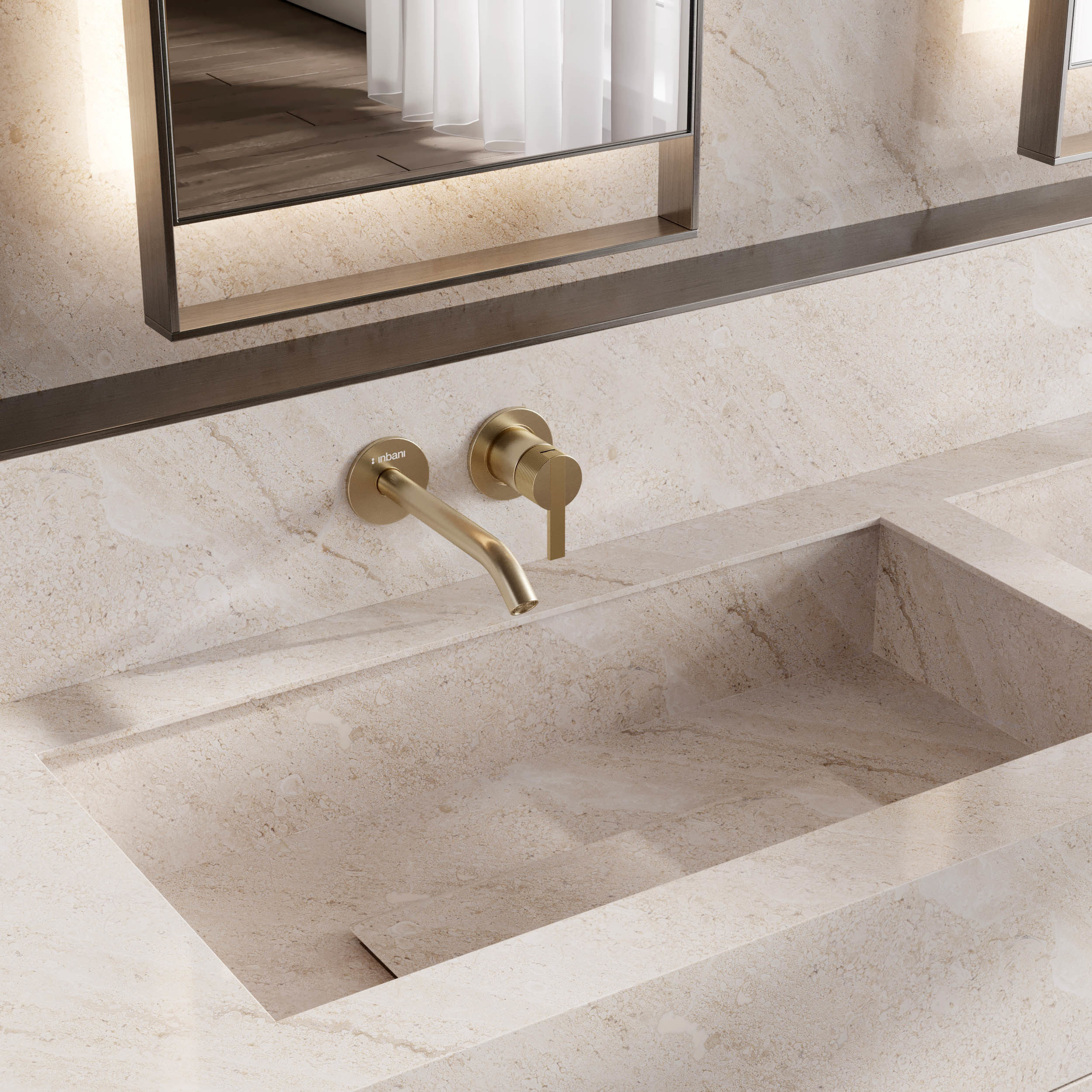 Bathroom furniture by inbani faucet set 62 Low-poly 3D model_4