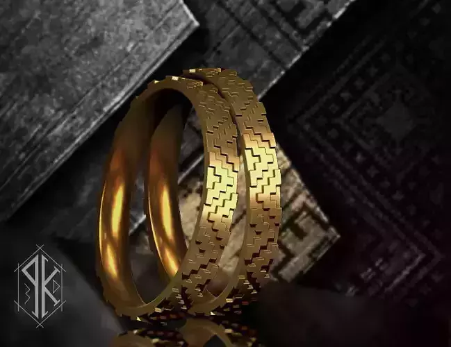 Ukrainian embroidered ring - Vyshyvanka ring