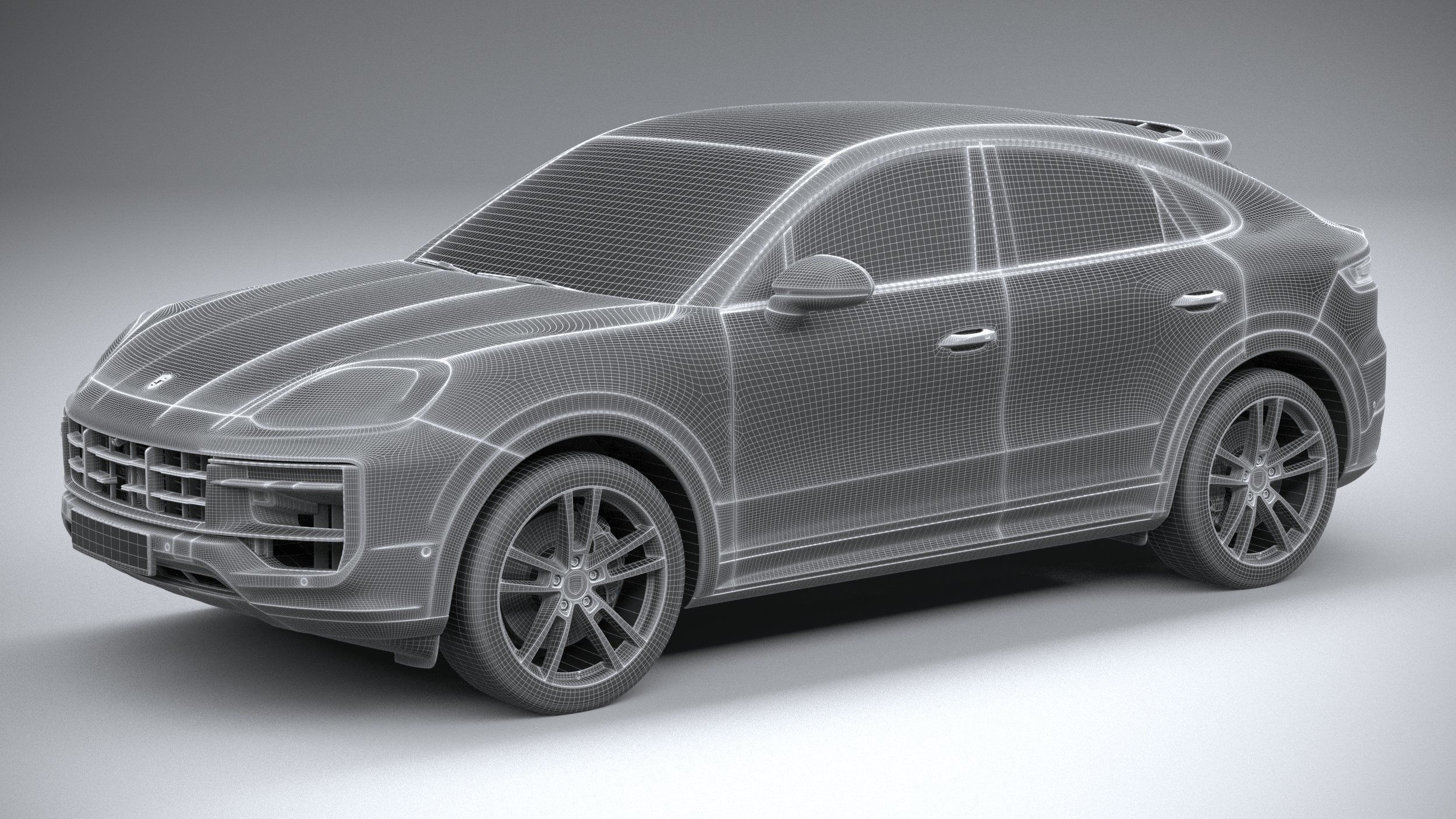 Porsche Cayenne S Coupe 2024 3D model_26