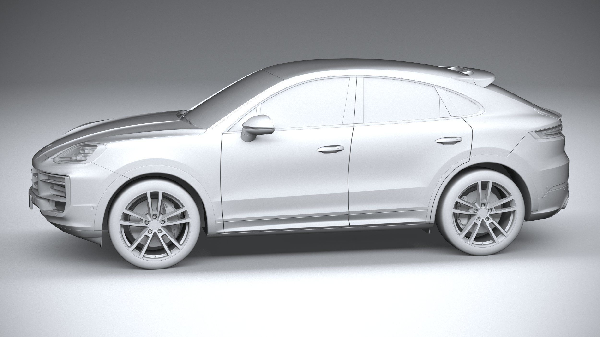 Porsche Cayenne S Coupe 2024 3D model_22