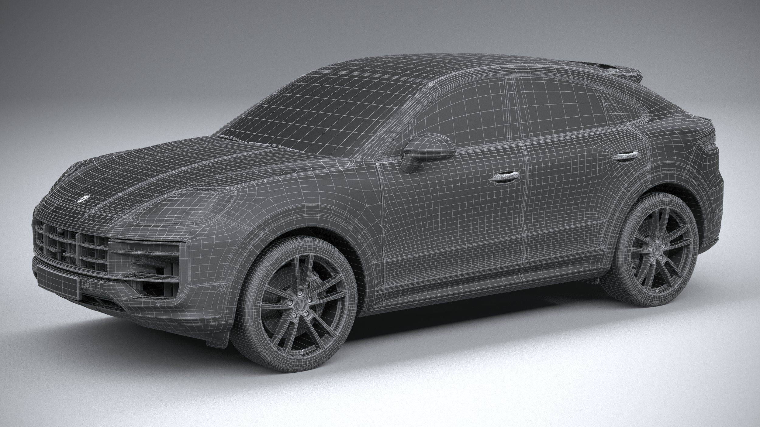 Porsche Cayenne S Coupe 2024 3D model_28