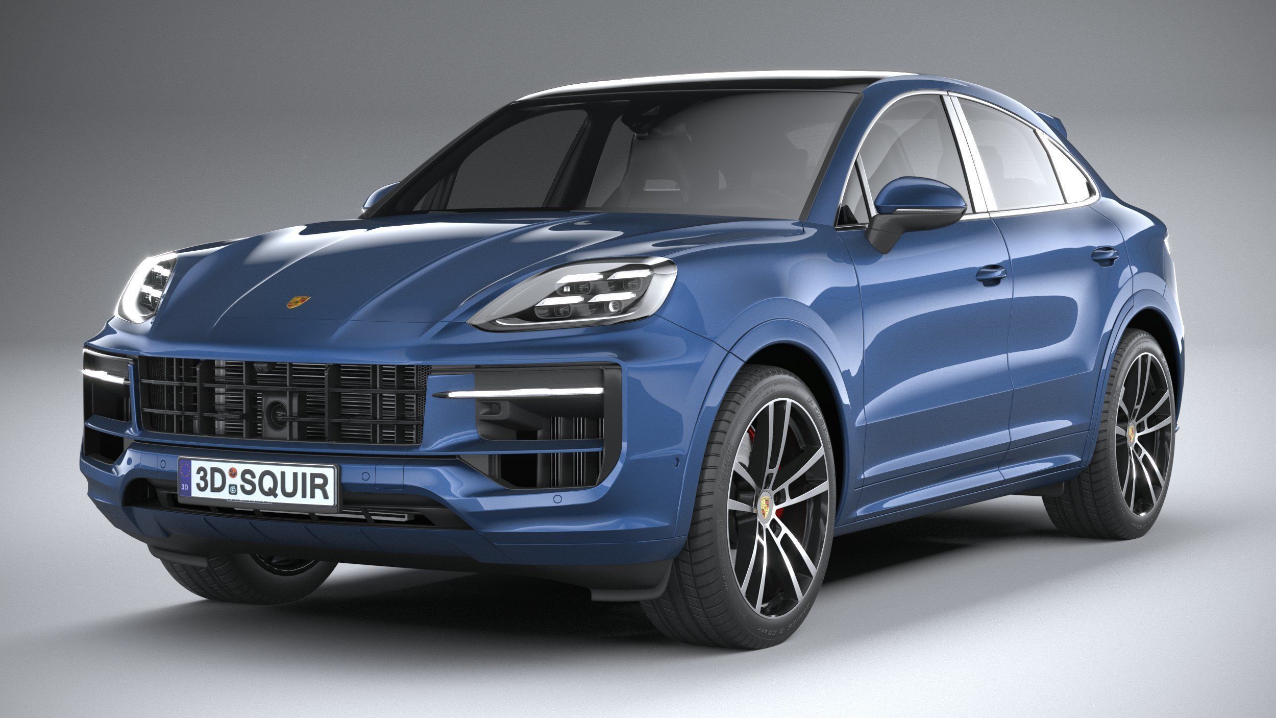 Porsche Cayenne S Coupe 2024 3D model_2