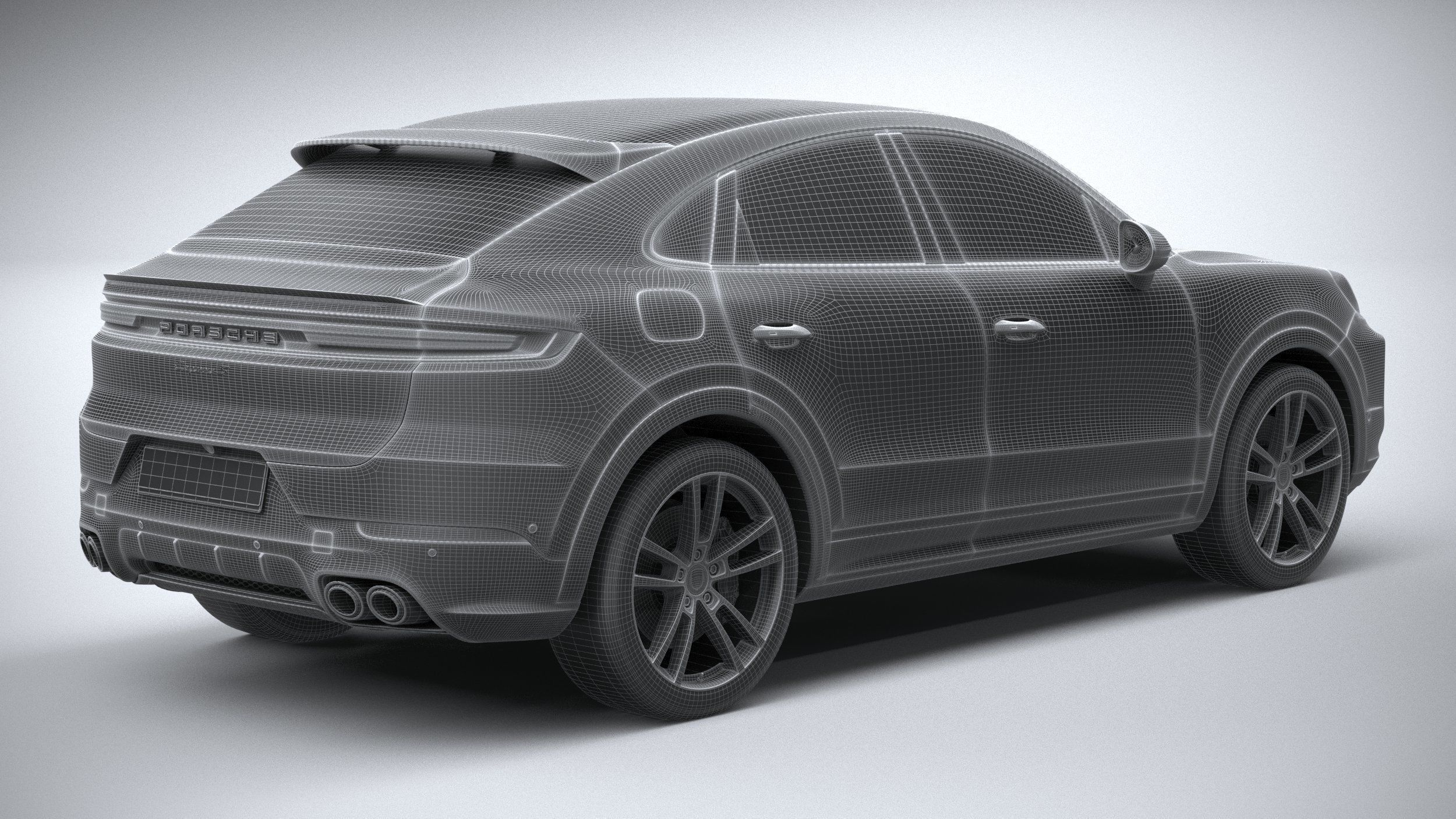 Porsche Cayenne S Coupe 2024 3D model_27