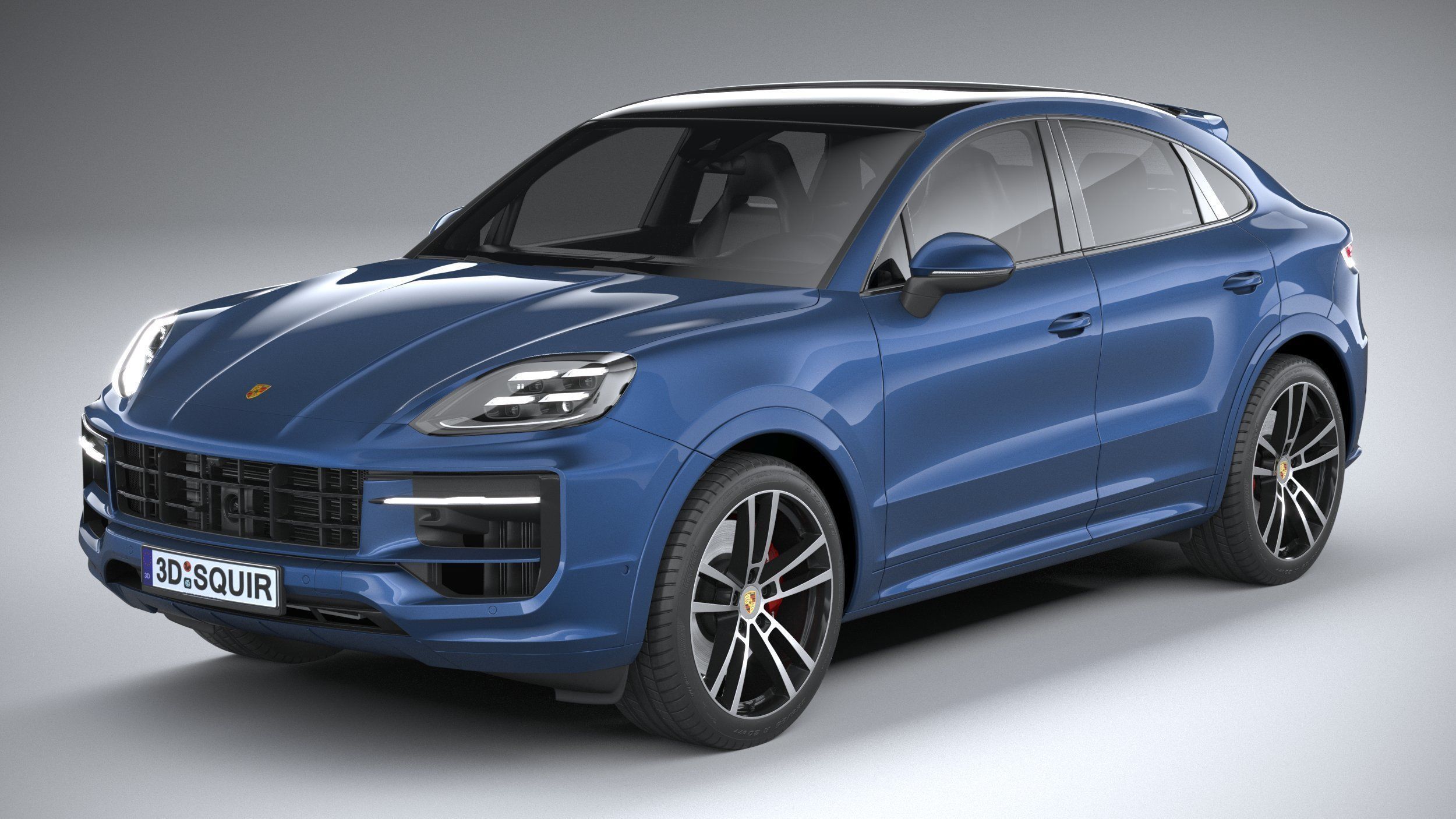 Porsche Cayenne S Coupe 2024 3D model_1
